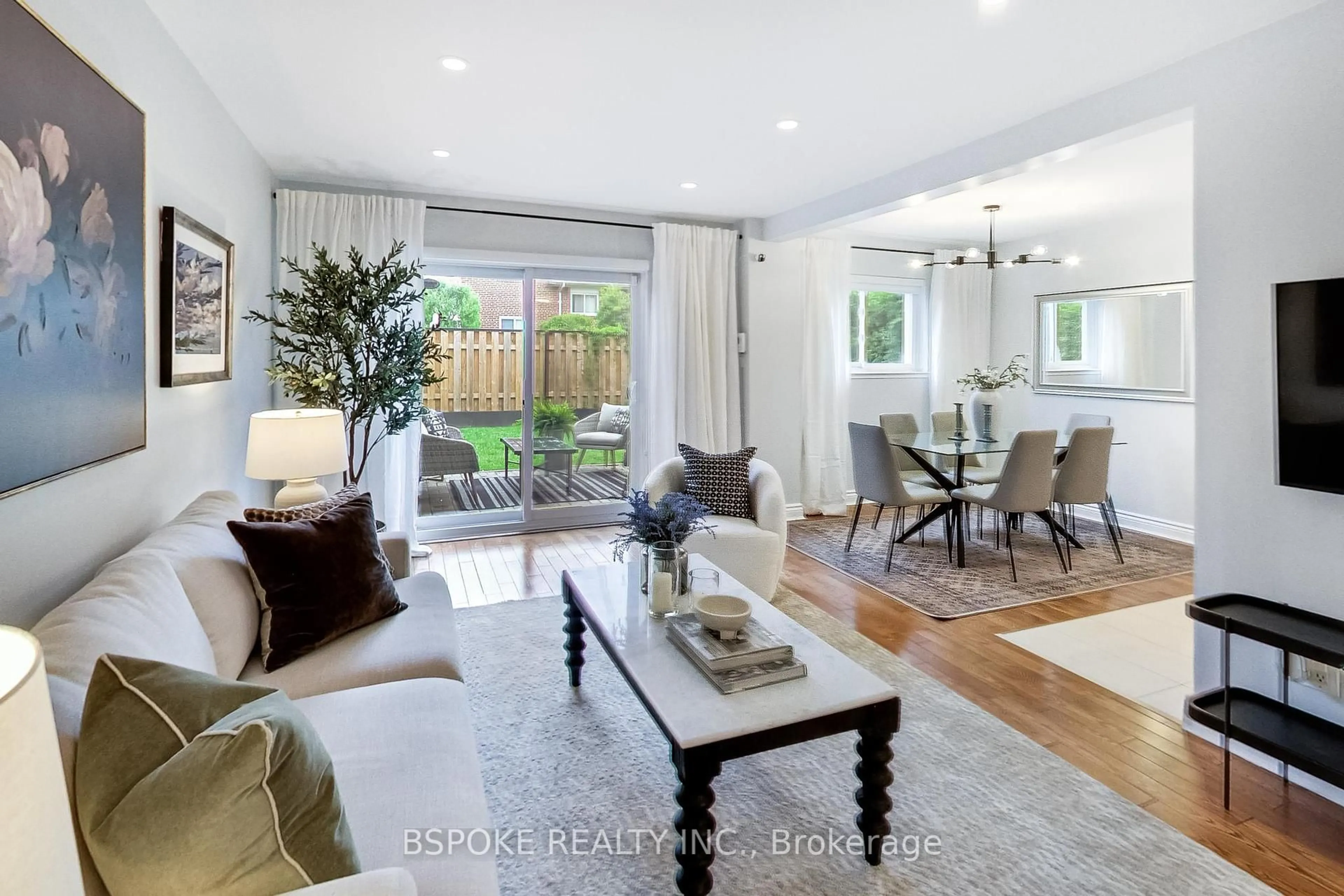Living room with furniture, unknown for 25 Esterbrooke Ave #111, Toronto Ontario M2J 2C5