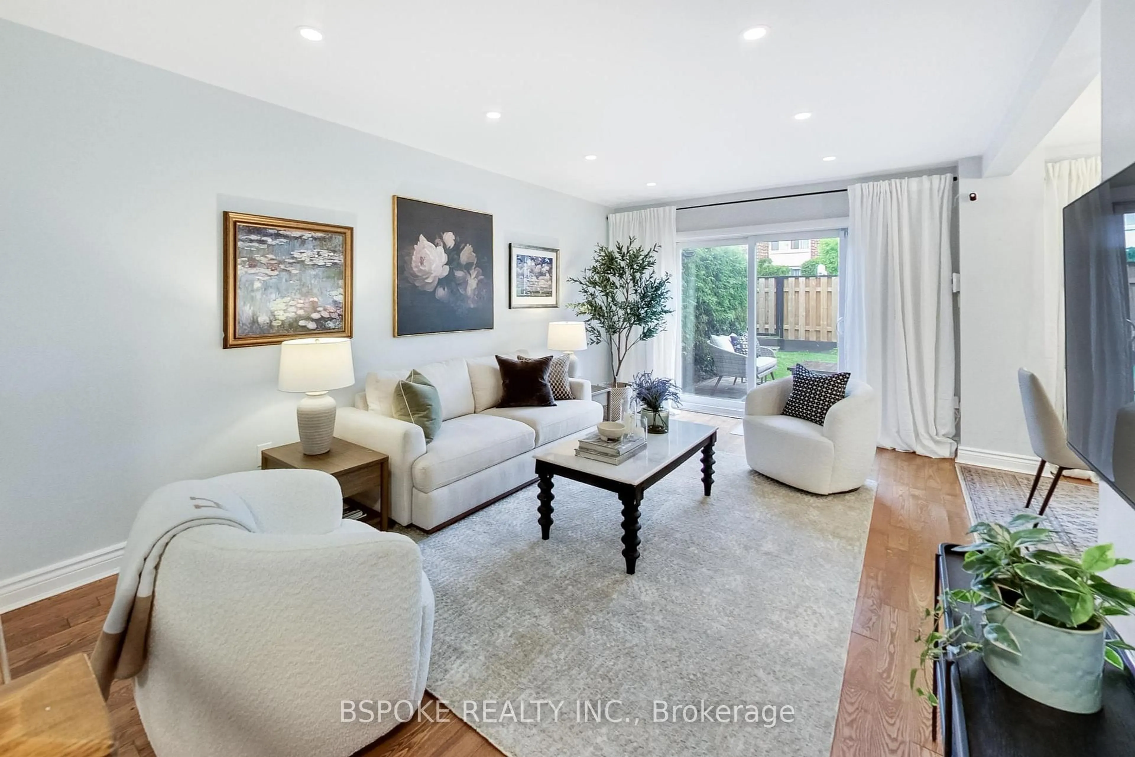 Living room with furniture, unknown for 25 Esterbrooke Ave #111, Toronto Ontario M2J 2C5