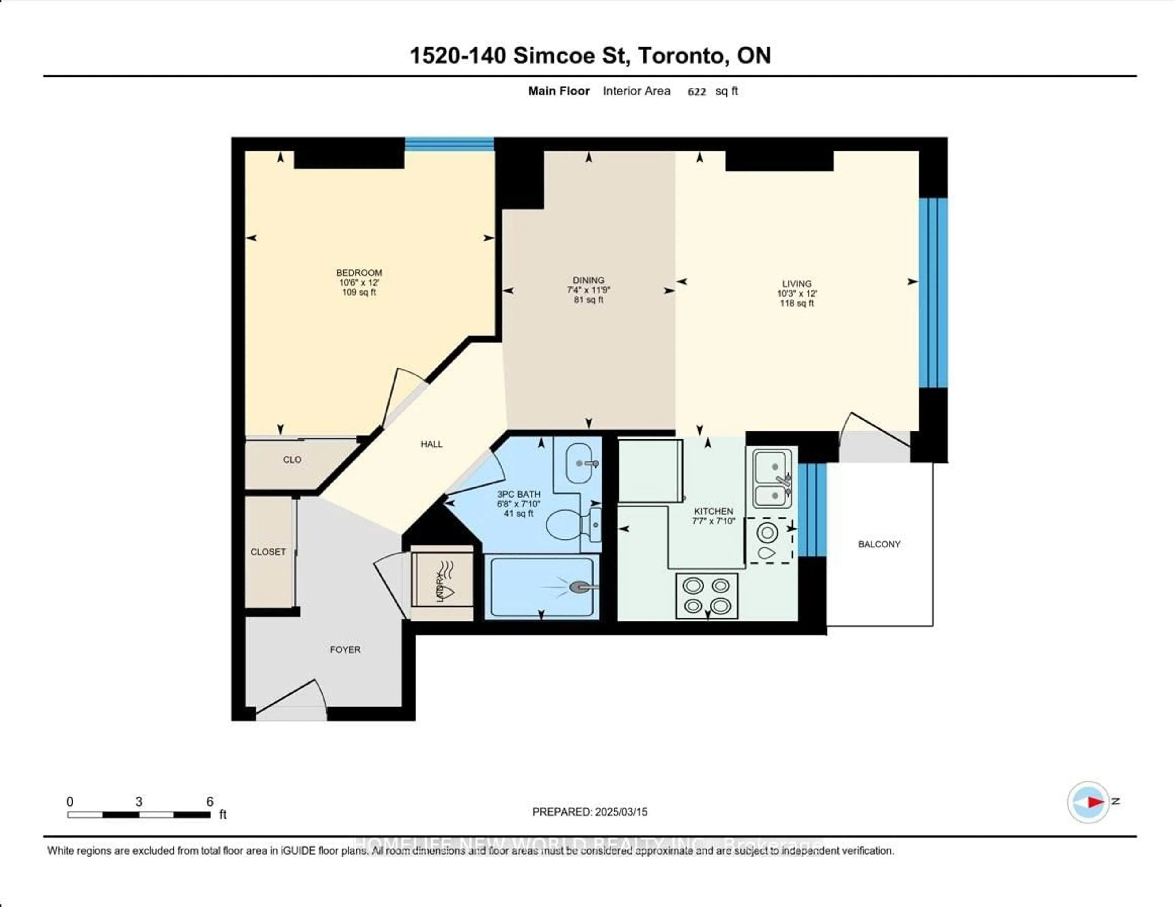 Floor plan for 140 Simcoe St #1520, Toronto Ontario M5H 4E9