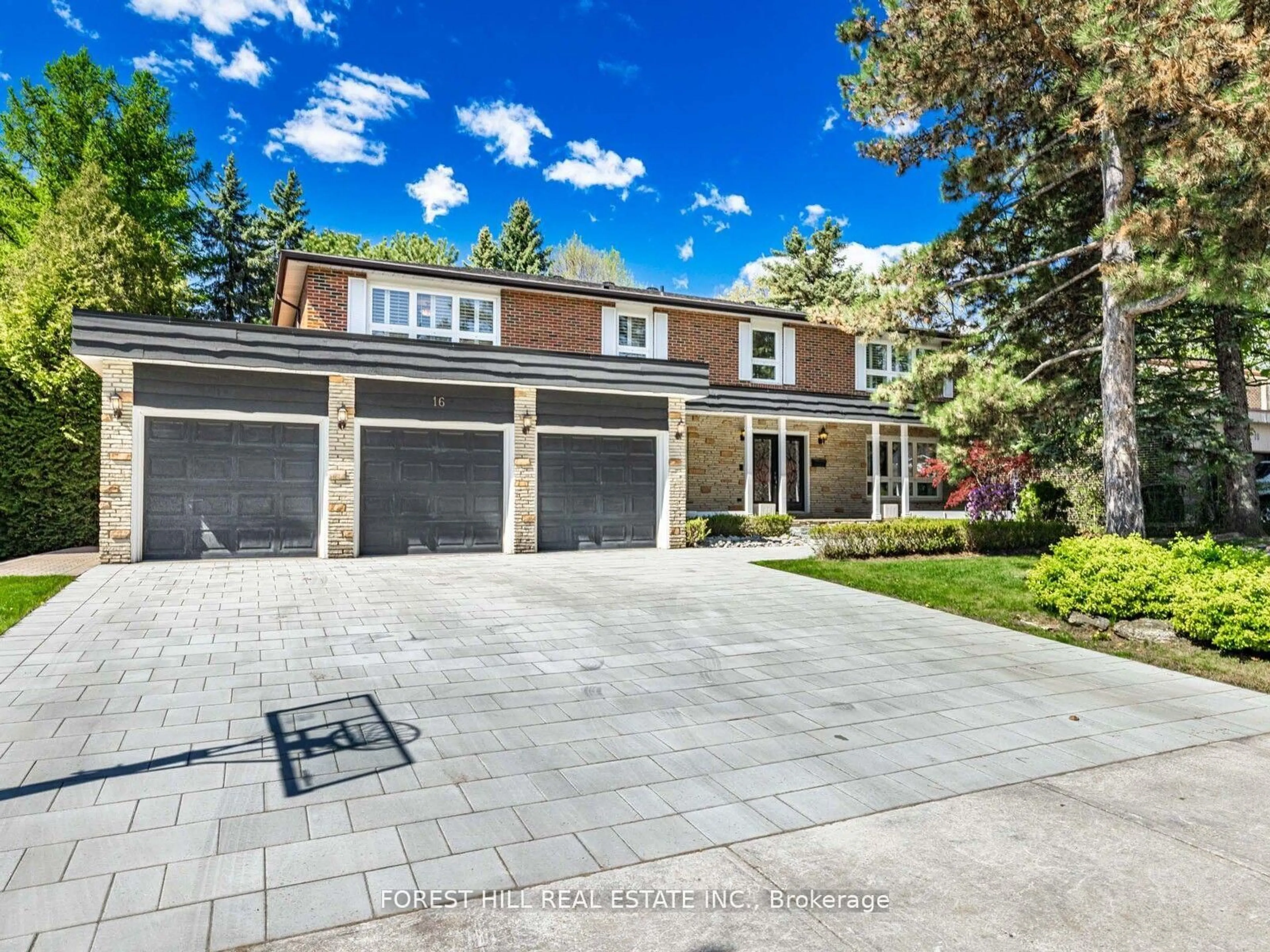 Home with brick exterior material, street for 16 Sagewood Dr, Toronto Ontario M3B 3G5
