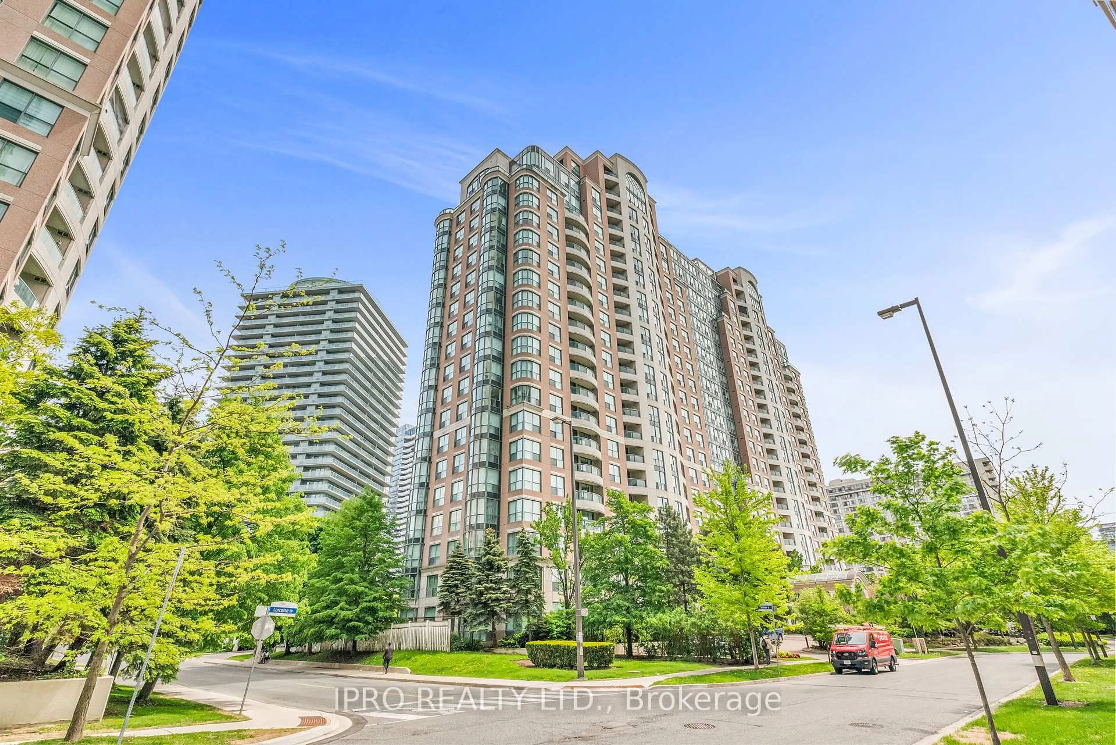 A pic from outside/outdoor area/front of a property/back of a property/a pic from drone, unknown for 23 Lorraine Dr #813, Toronto Ontario M2N 6Z6