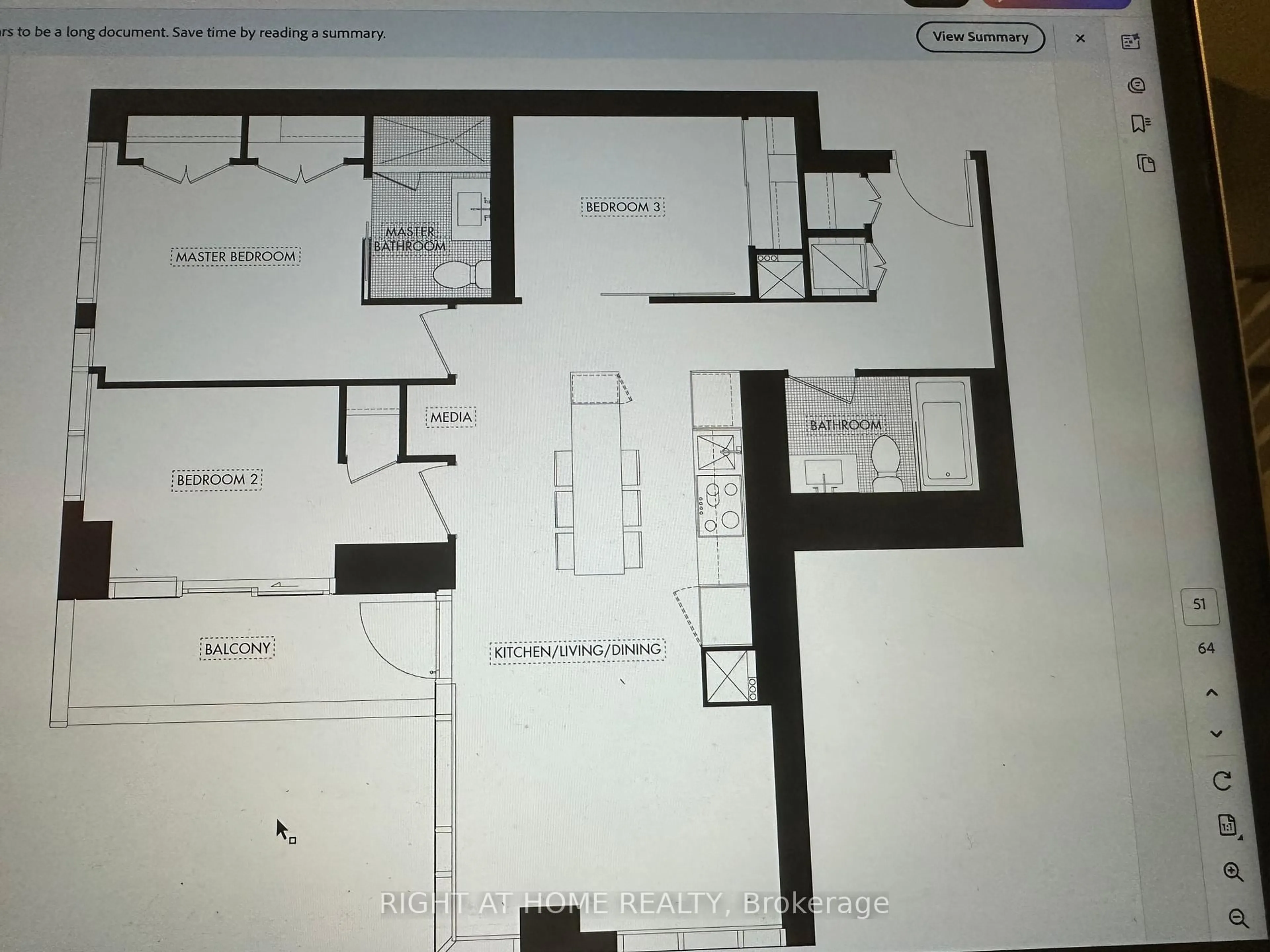 Floor plan for 11 Yorkville Ave #4209, Toronto Ontario M4W 1L2