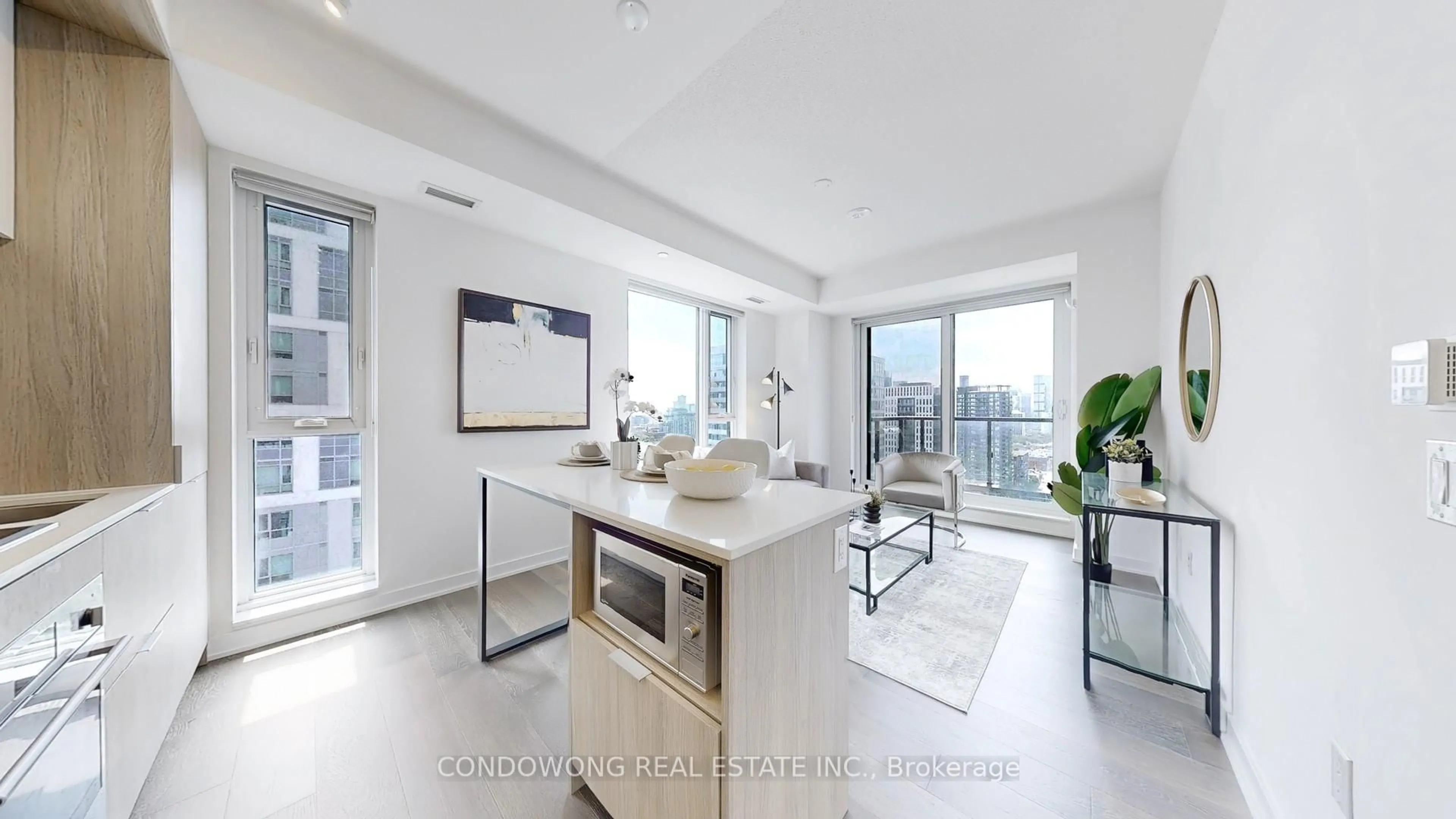 Open concept kitchen, unknown for 130 River St #2203, Toronto Ontario M5A 0R8