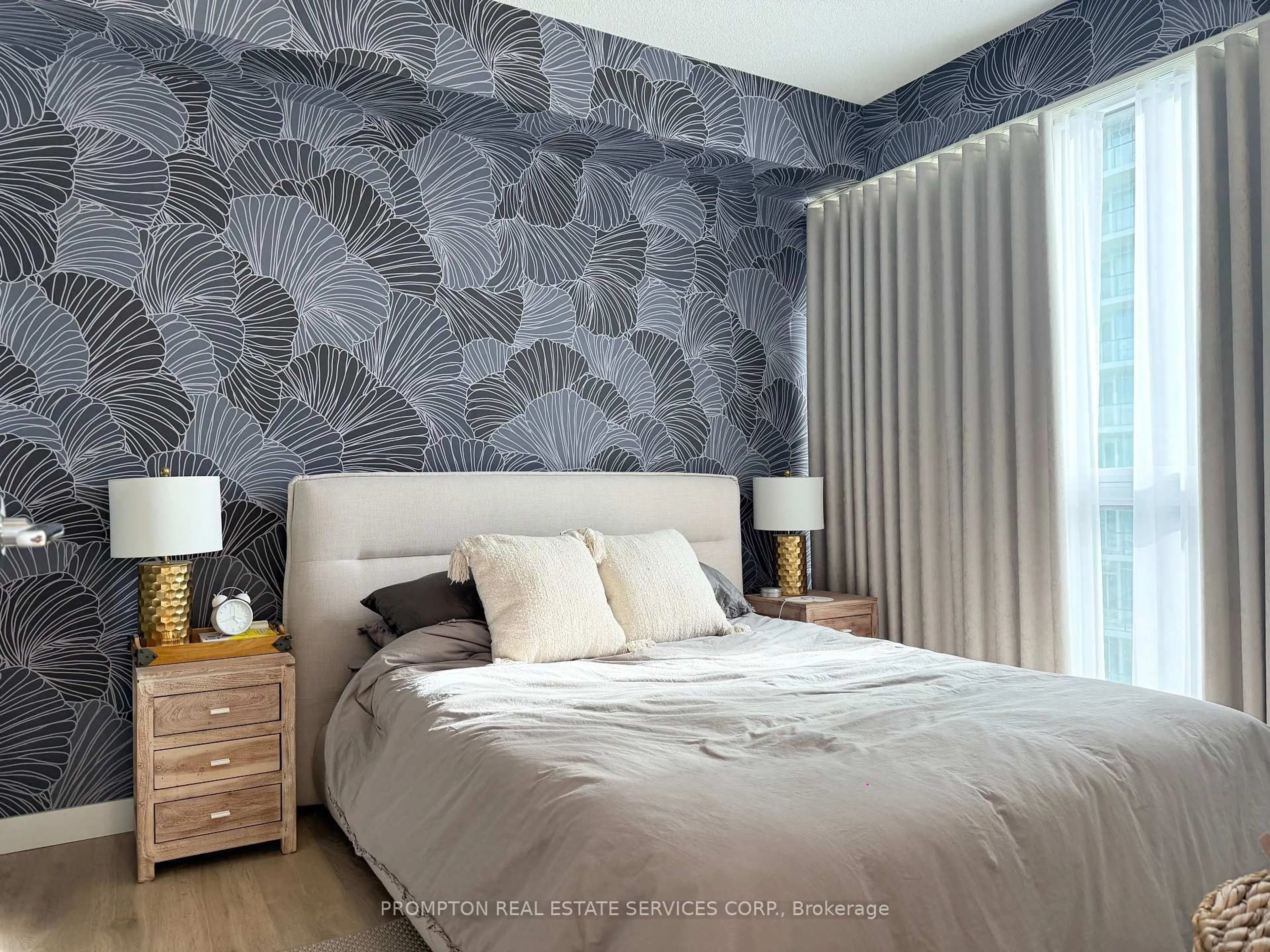 Bedroom with bed, unknown for 95 McMahon Dr #809, Toronto Ontario M2K 0H2