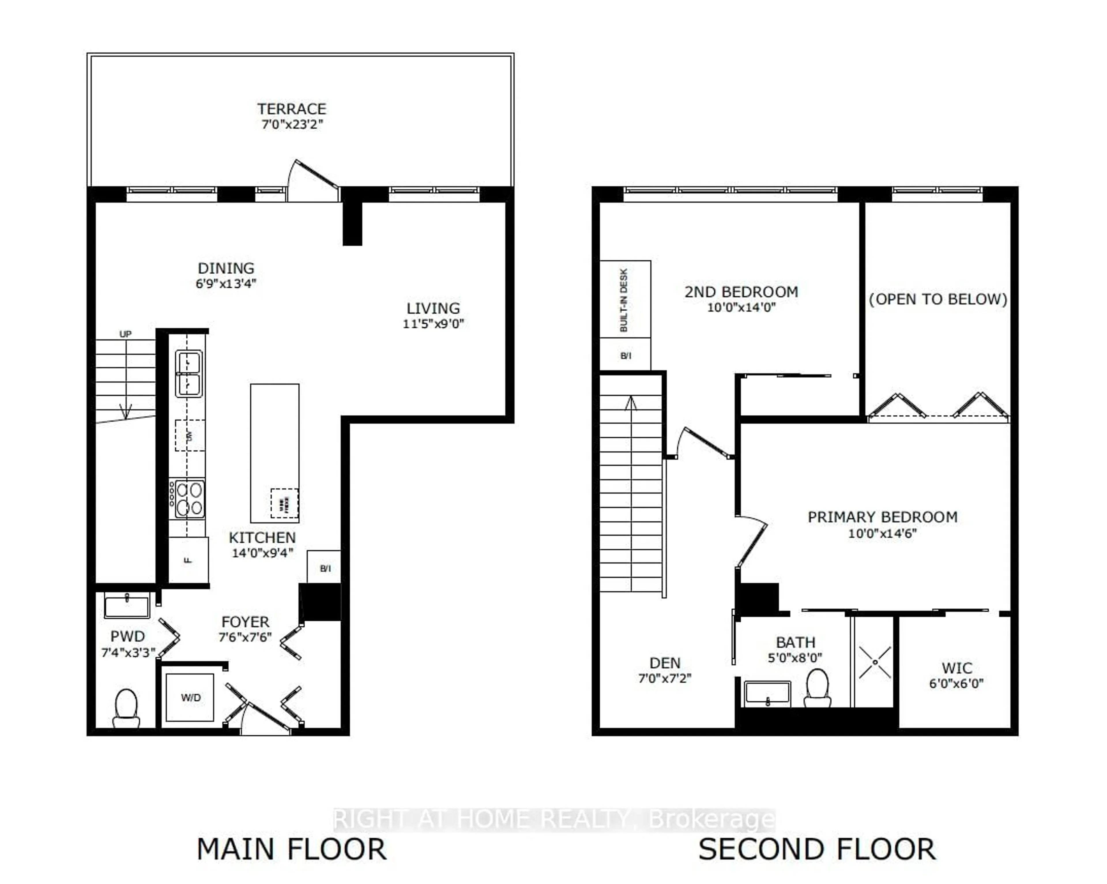 Floor plan for 90 Niagara St #410, Toronto Ontario M5V 0P9