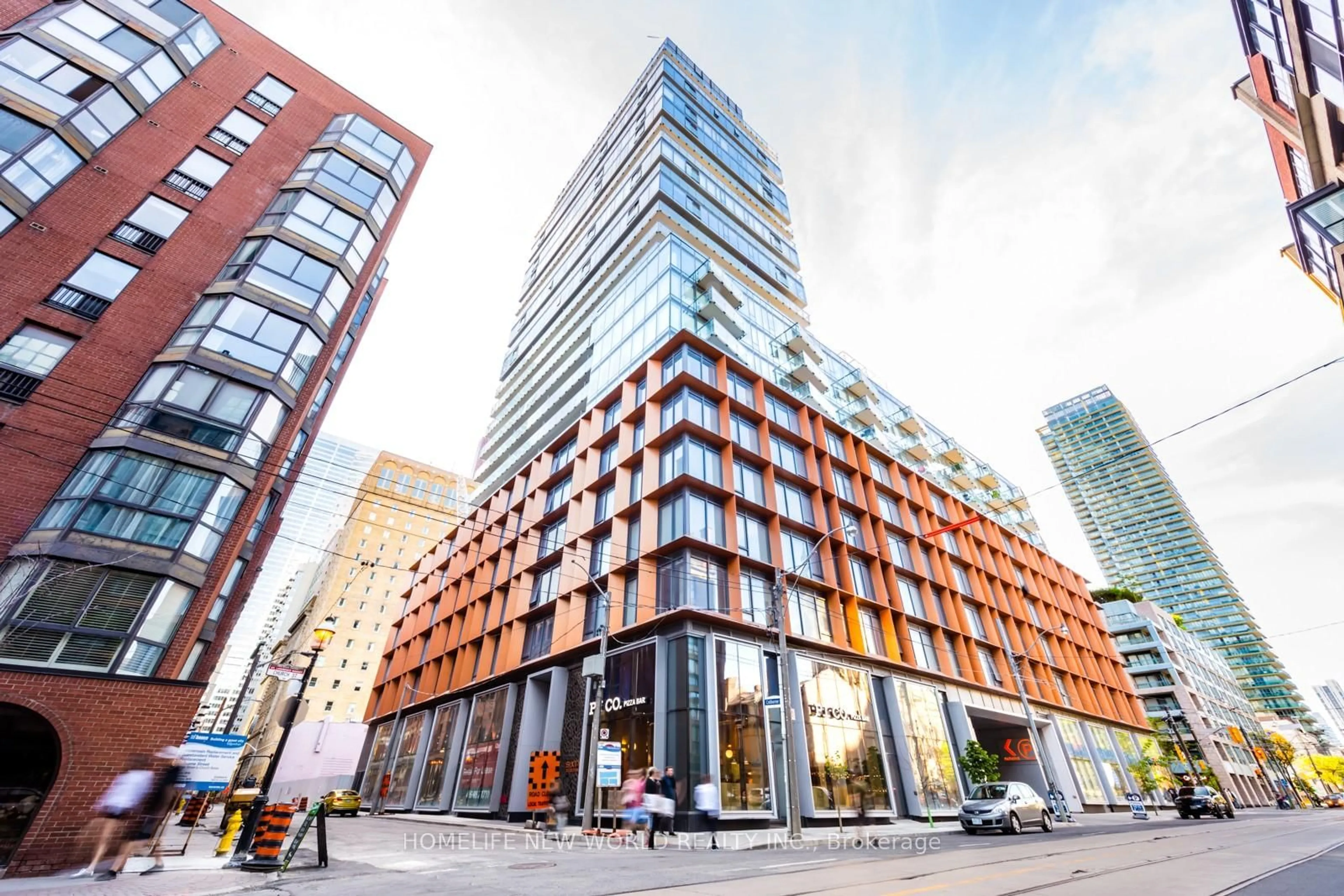 Patio, building for 60 Colborne St #1502, Toronto Ontario M5E 0B7