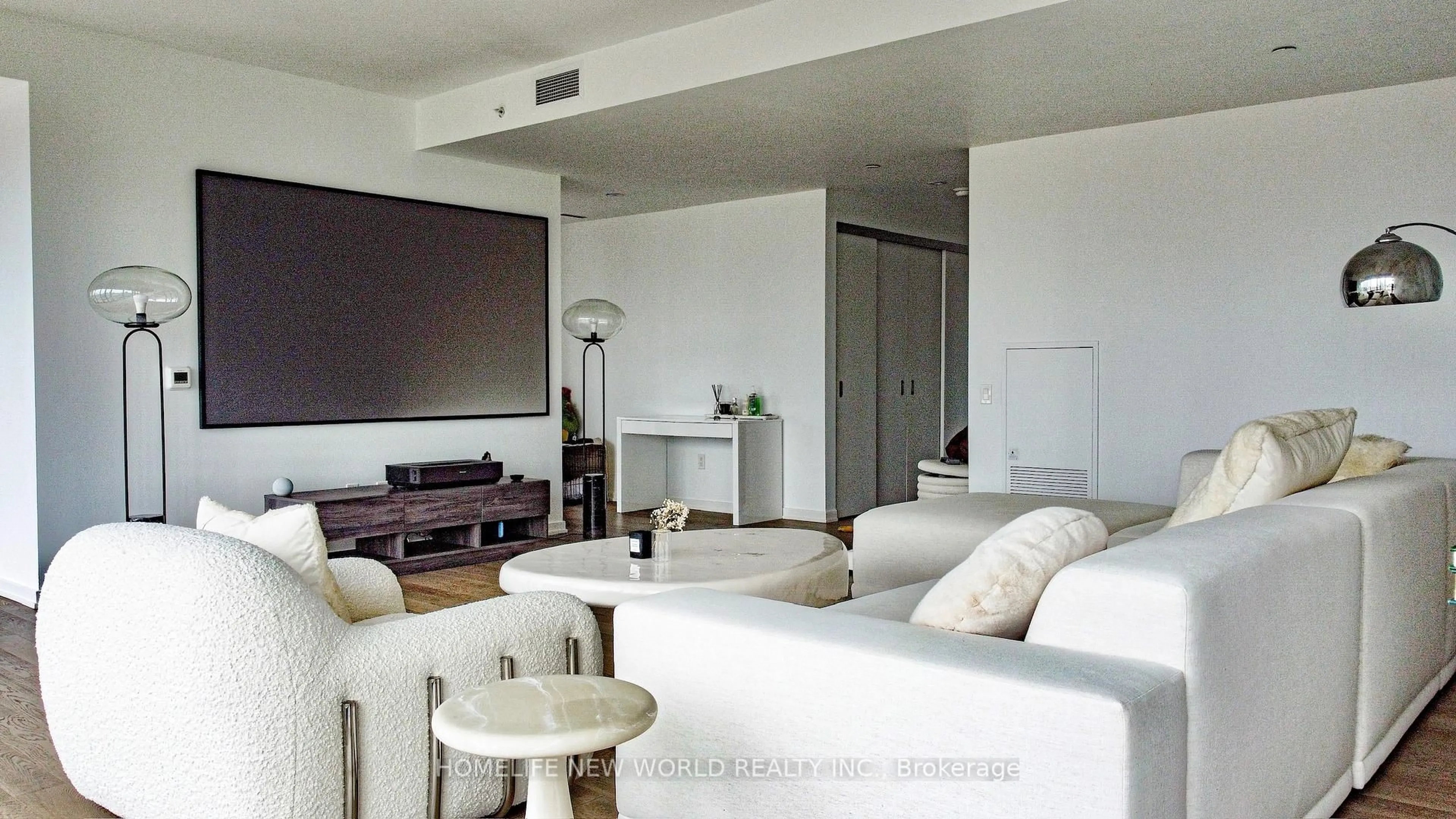 Living room with furniture, unknown for 60 Colborne St #1502, Toronto Ontario M5E 0B7