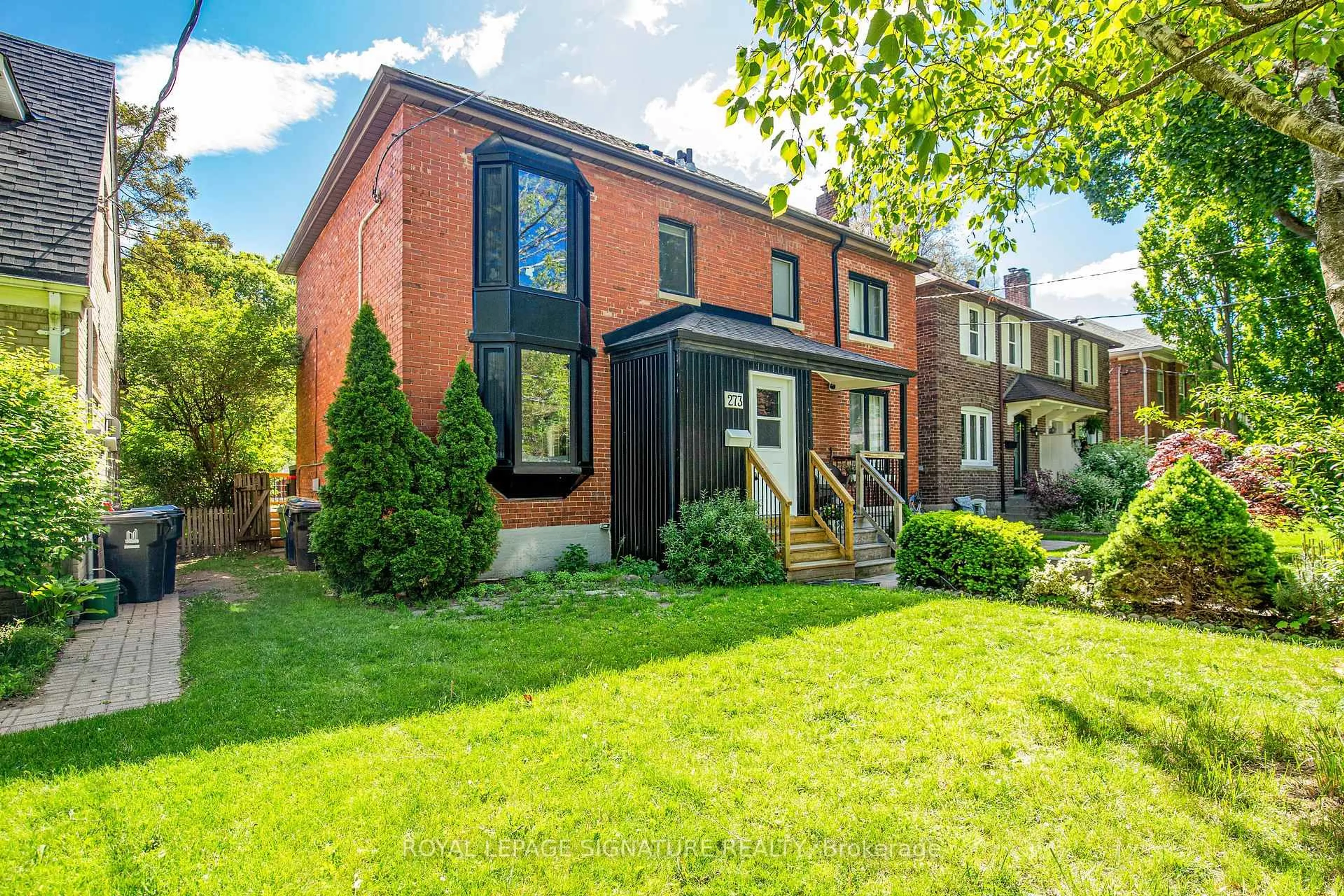 Home with brick exterior material, street for 273 Airdrie Rd, Toronto Ontario M4G 1N2