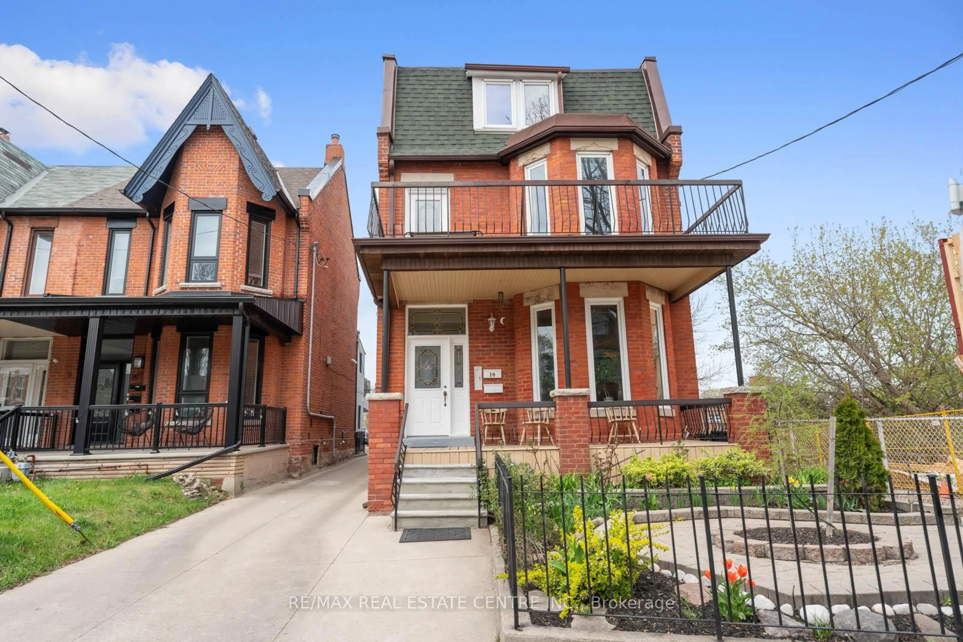 Home with brick exterior material, street for 14 Churchill Ave, Toronto Ontario M6J 2B4