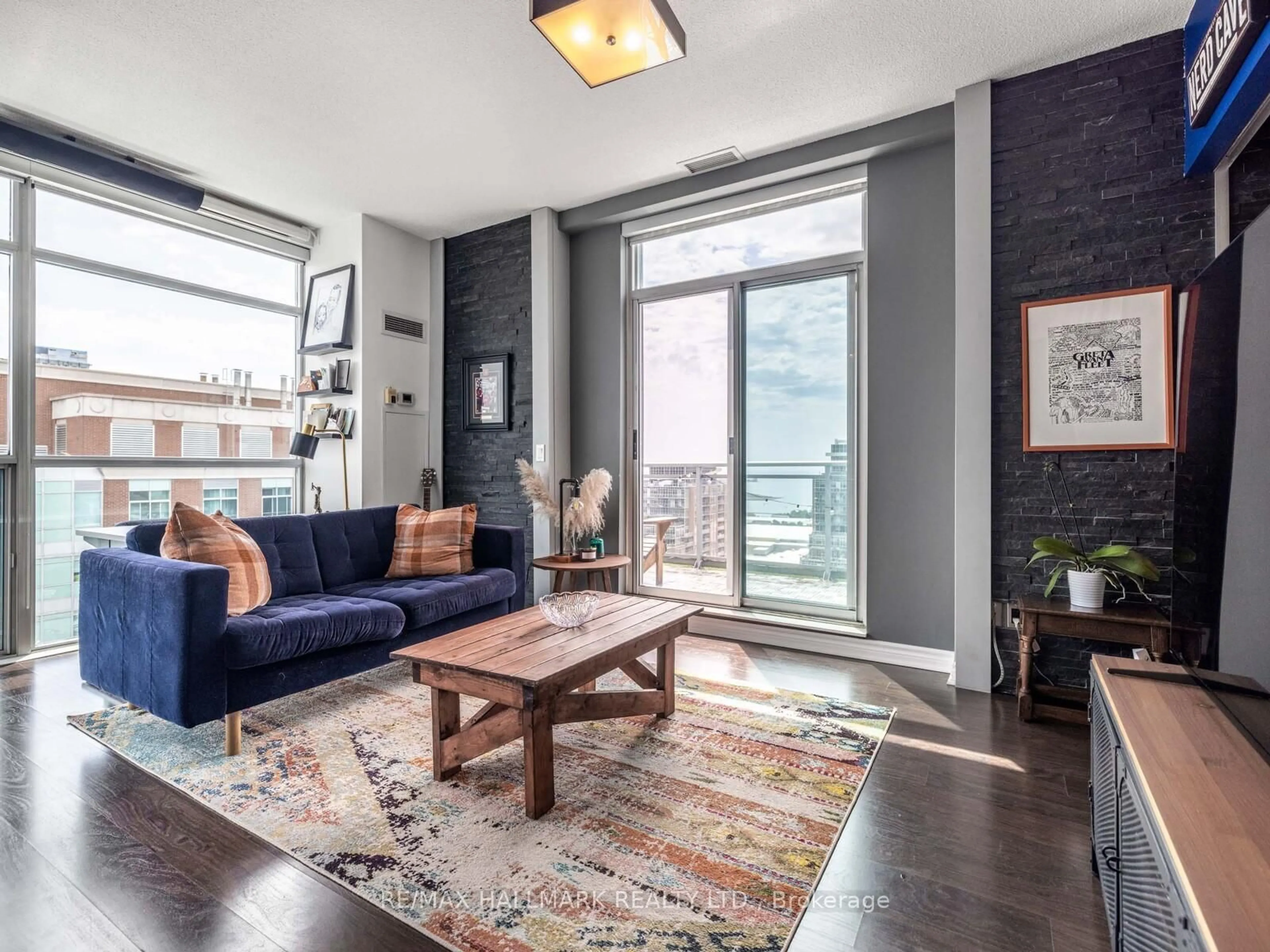 Living room with furniture, unknown for 100 Western Battery Rd #UPH2, Toronto Ontario M6K 3S2