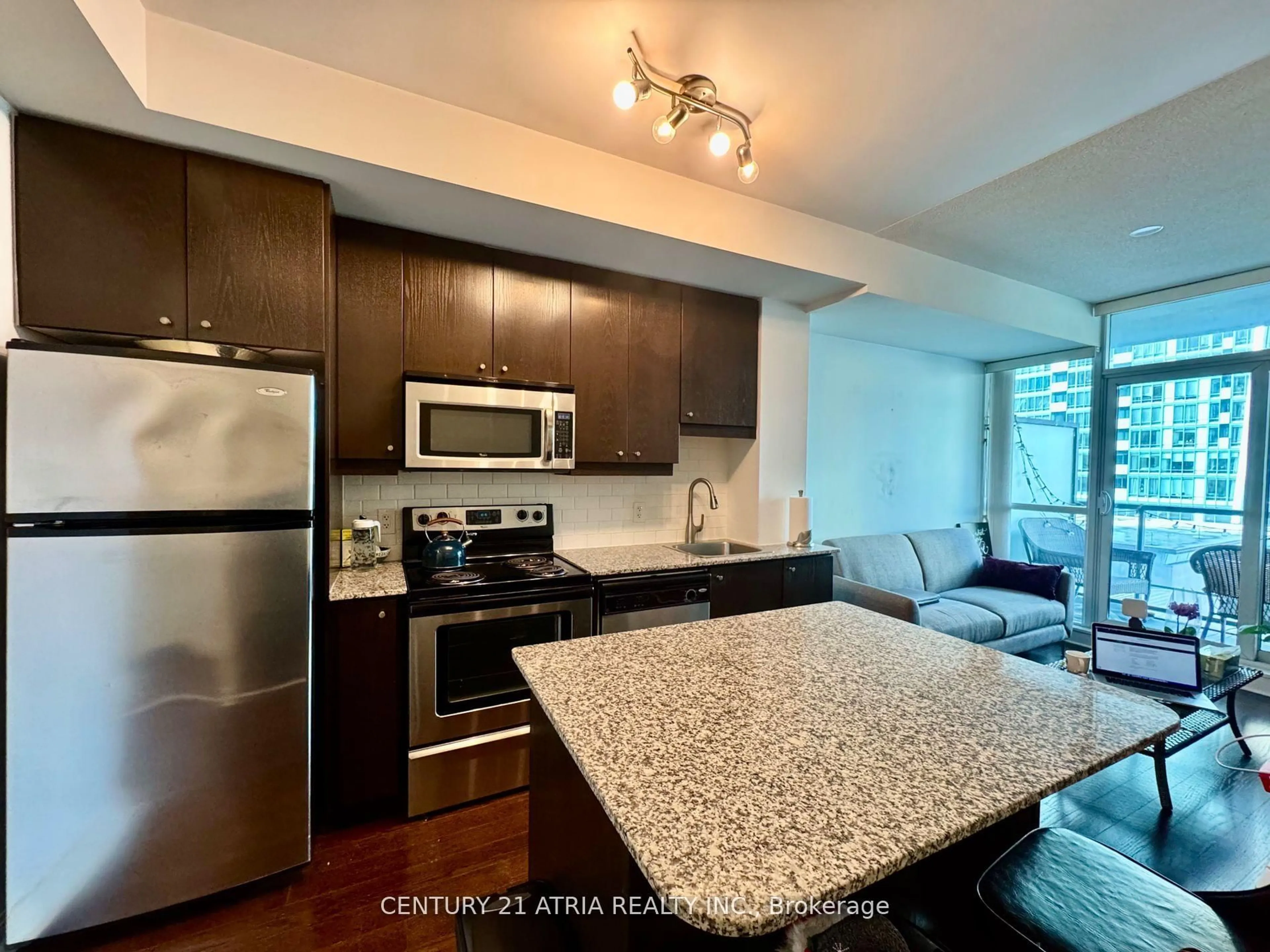 Open concept kitchen, unknown for 1 Scott St #1305, Toronto Ontario M5E 1A1