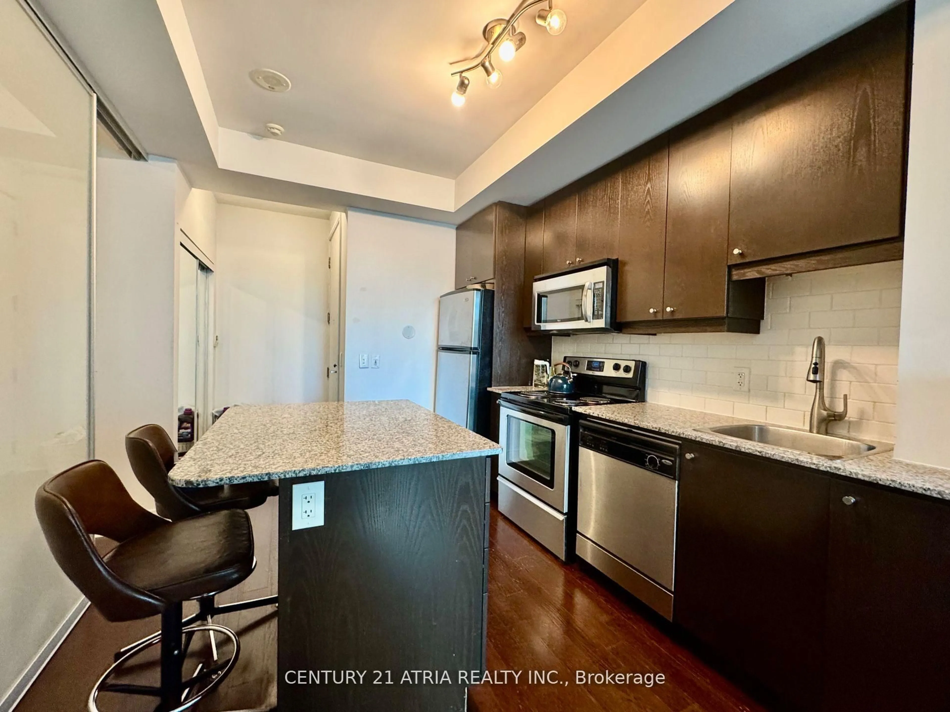 Standard kitchen, unknown for 1 Scott St #1305, Toronto Ontario M5E 1A1