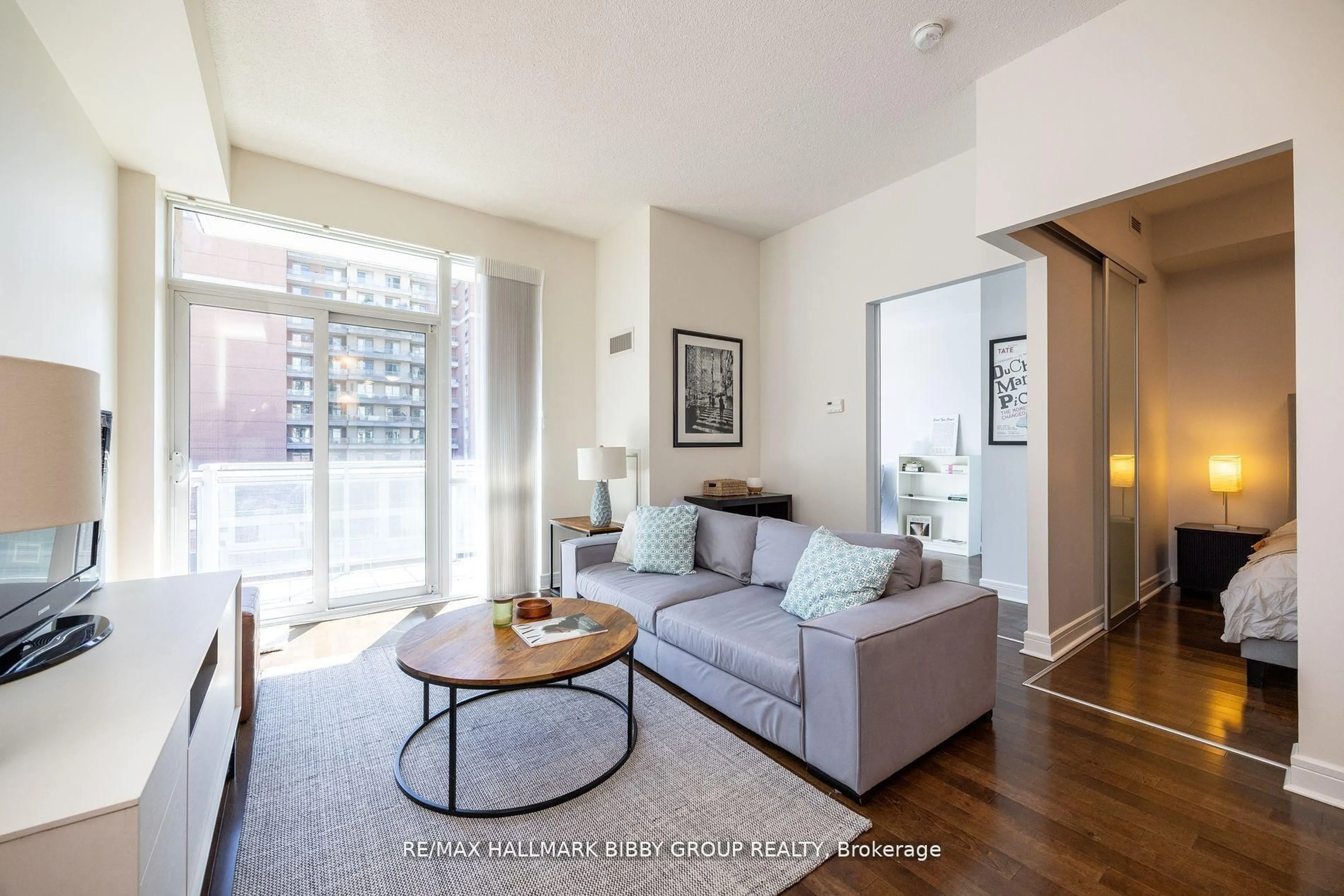 Living room with furniture, unknown for 112 George St #S420, Toronto Ontario M5A 2M5