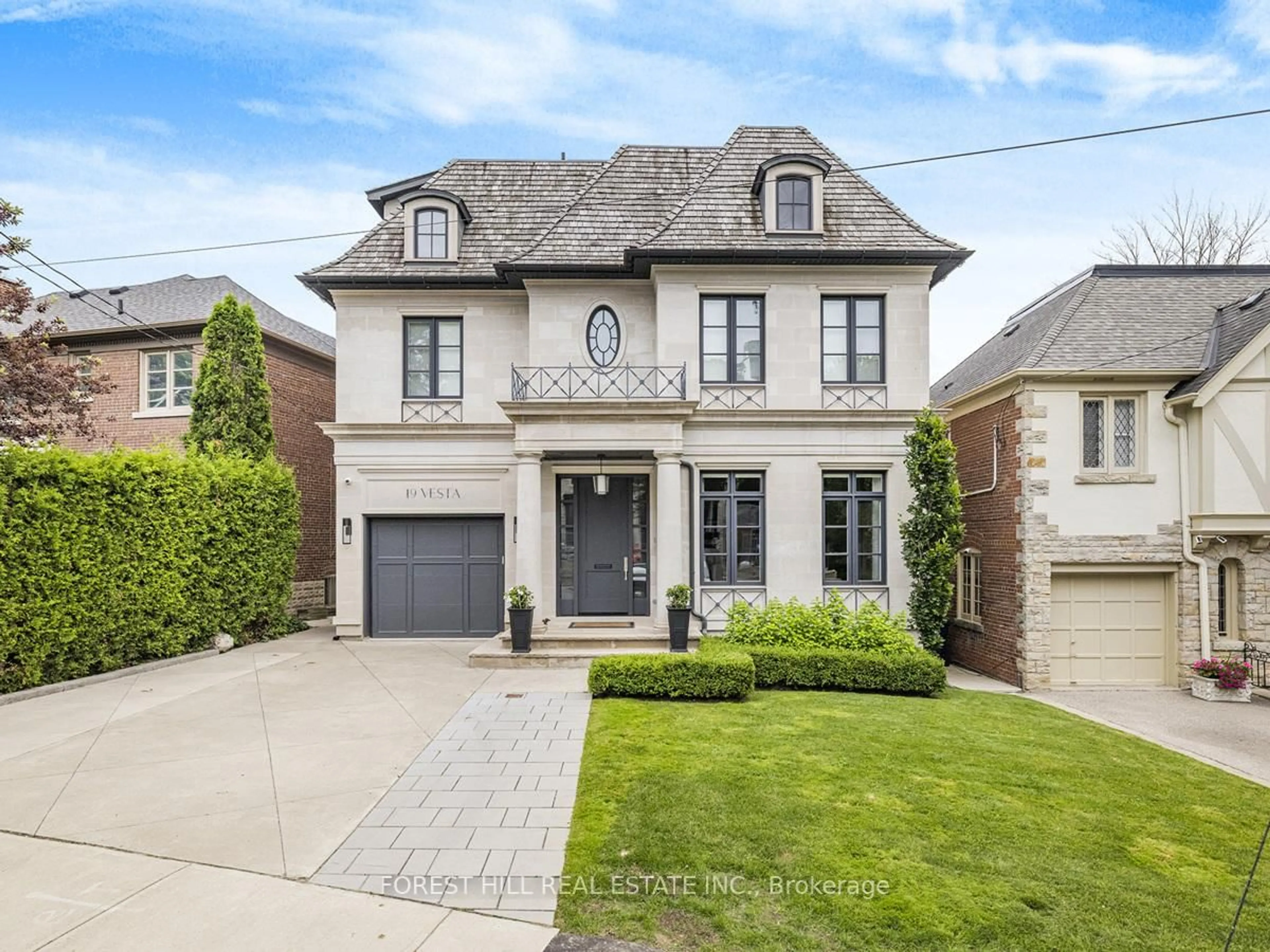 Home with brick exterior material, street for 19 Vesta Dr, Toronto Ontario M5P 2Z4
