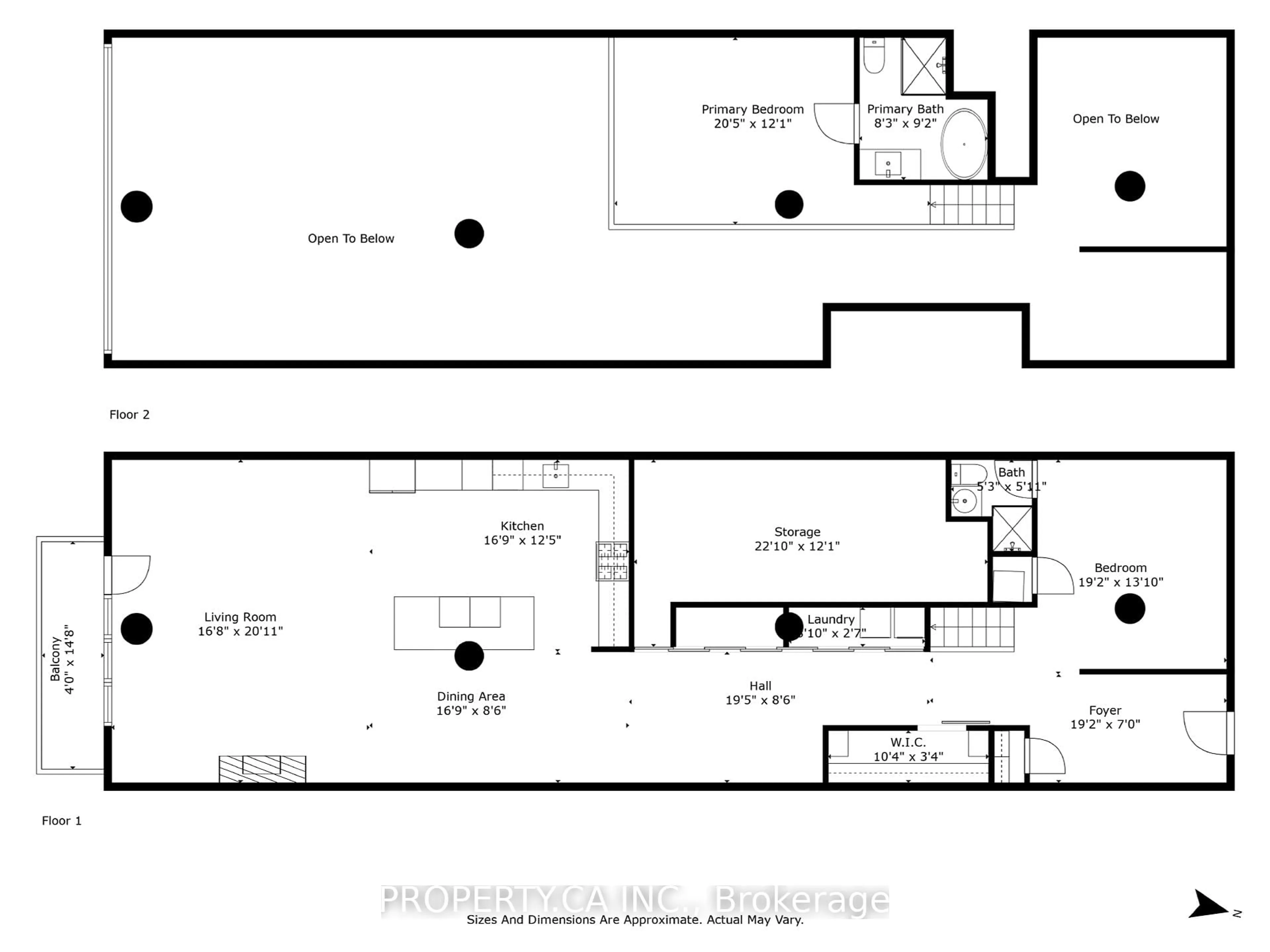 Floor plan for 90 Sumach St #606, Toronto Ontario M5A 4R4