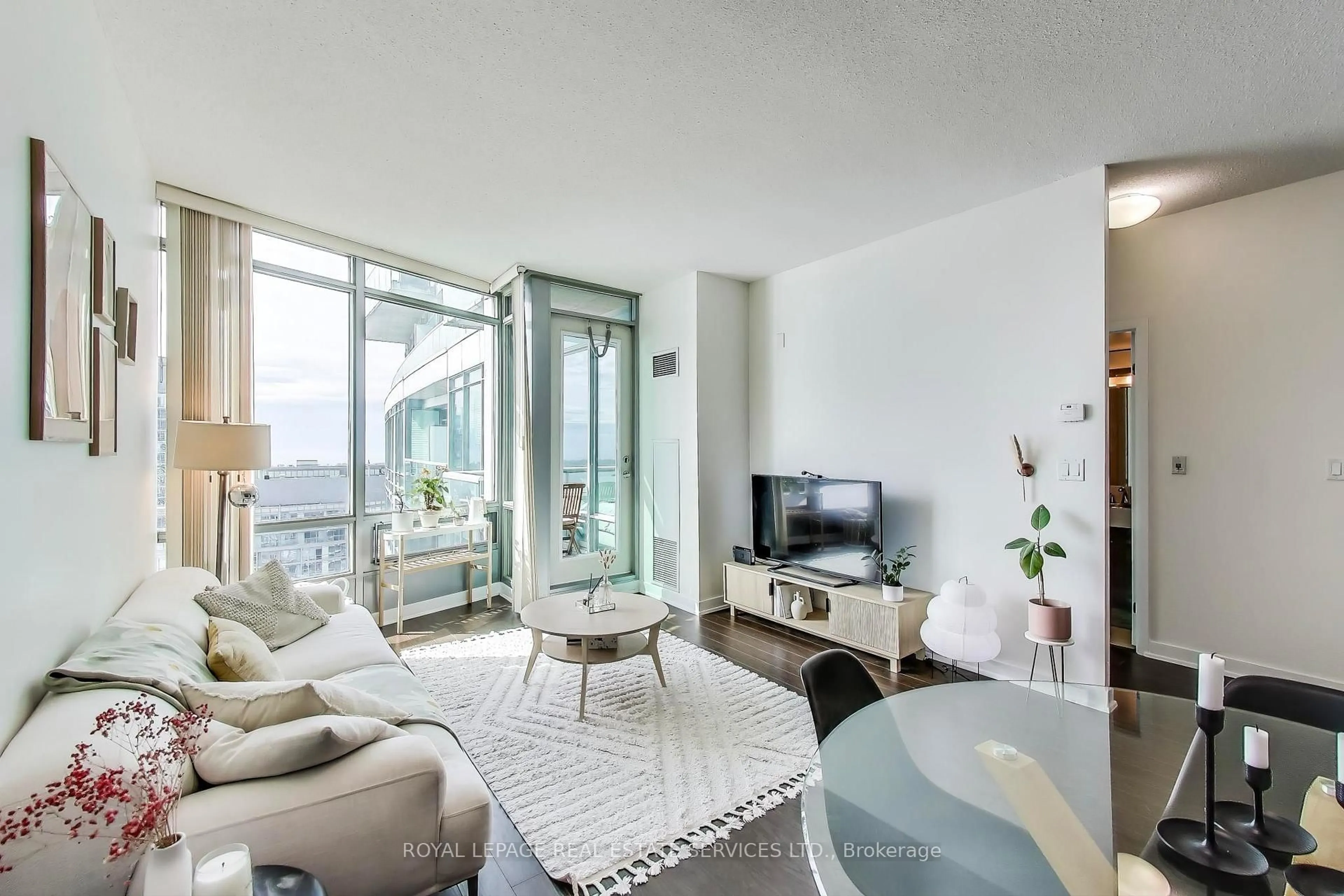 Living room with furniture, unknown for 81 Navy Wharf Crt #3716, Toronto Ontario M5V 3S2