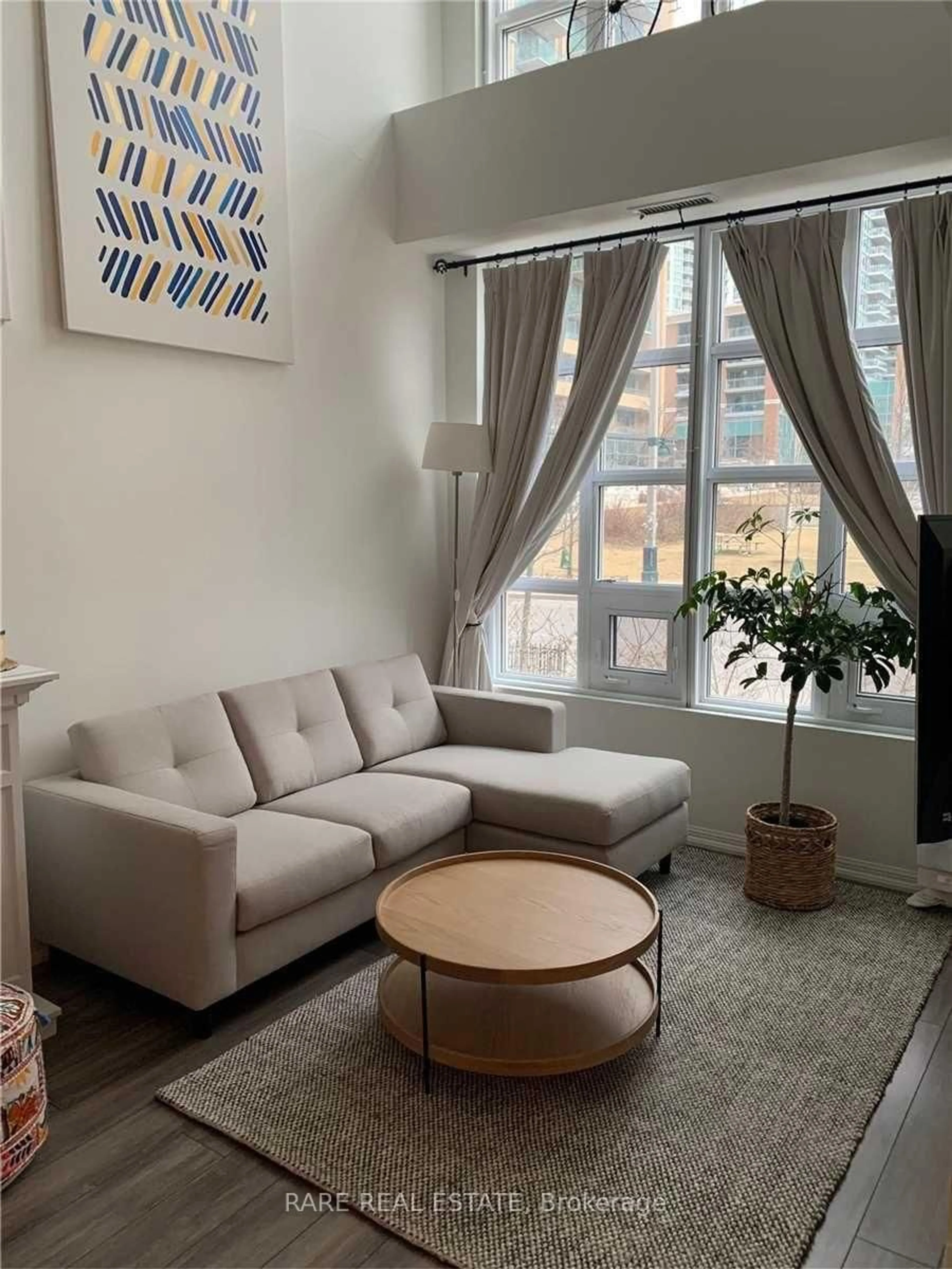 Living room with furniture, unknown for 75 East Liberty St #73, Toronto Ontario M6K 3R3