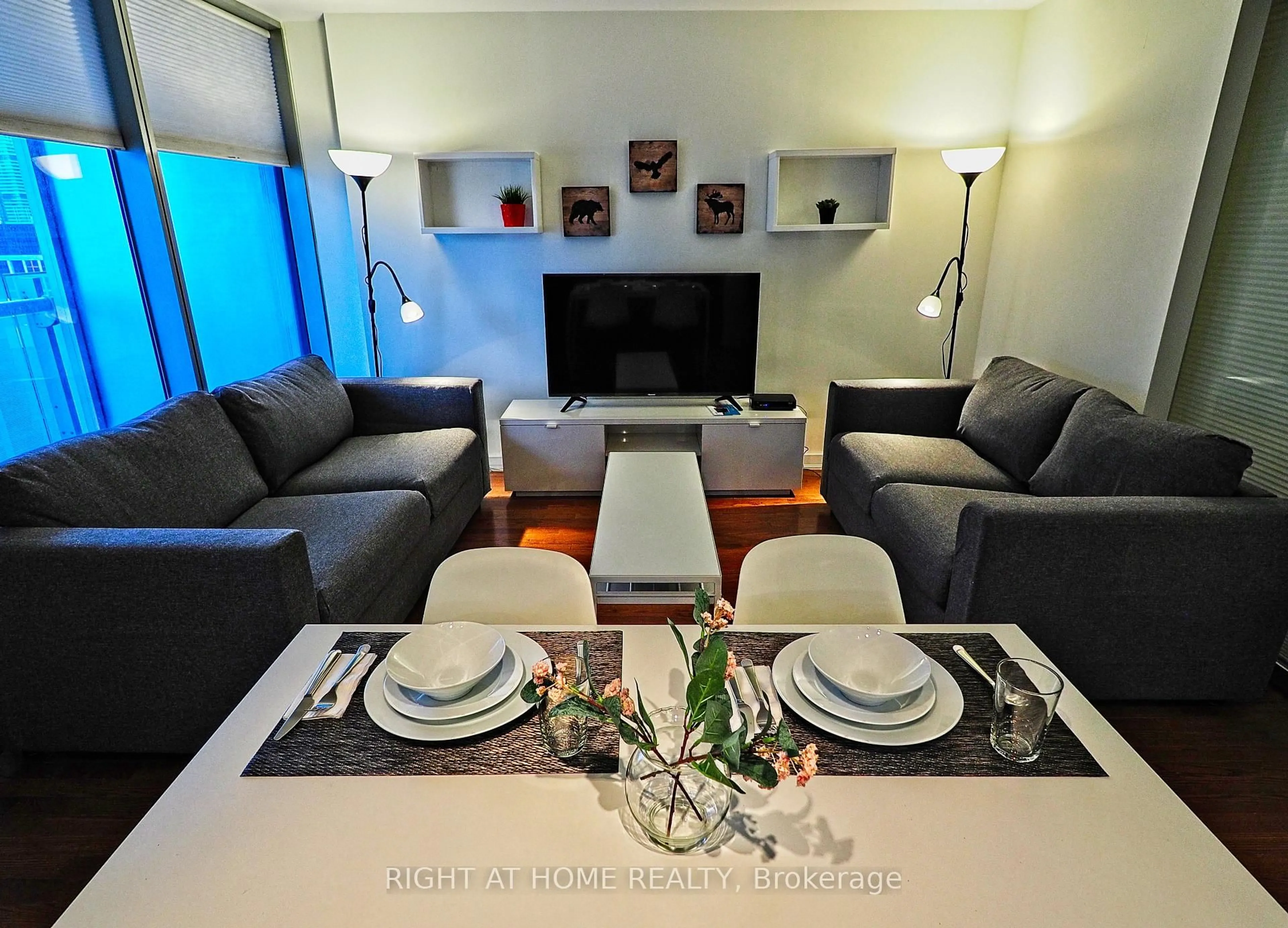 Living room with furniture, unknown for 12 York St #1905, Toronto Ontario M5J 0A9