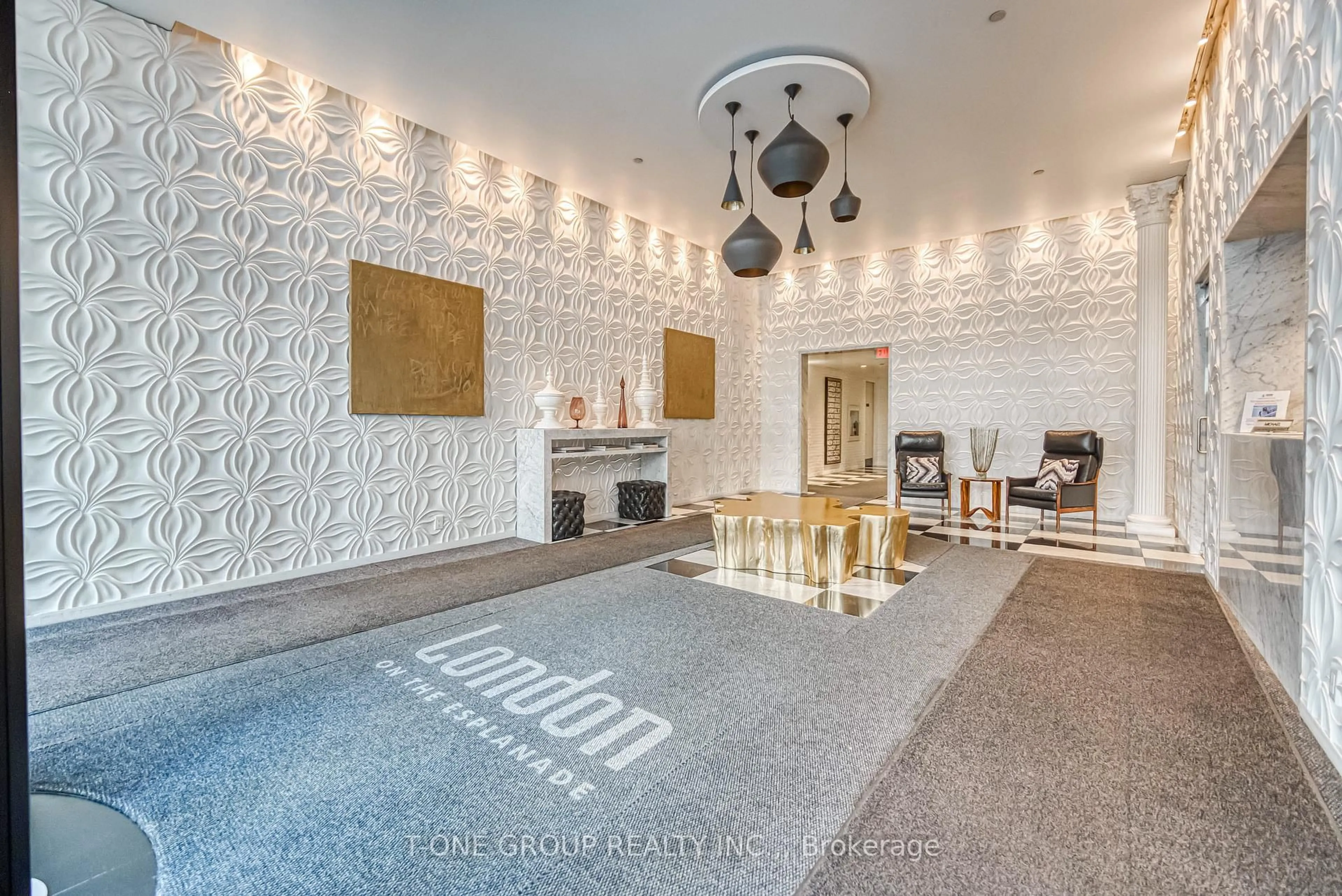 Lobby for 1 Scott St #412, Toronto Ontario M5B 1A1