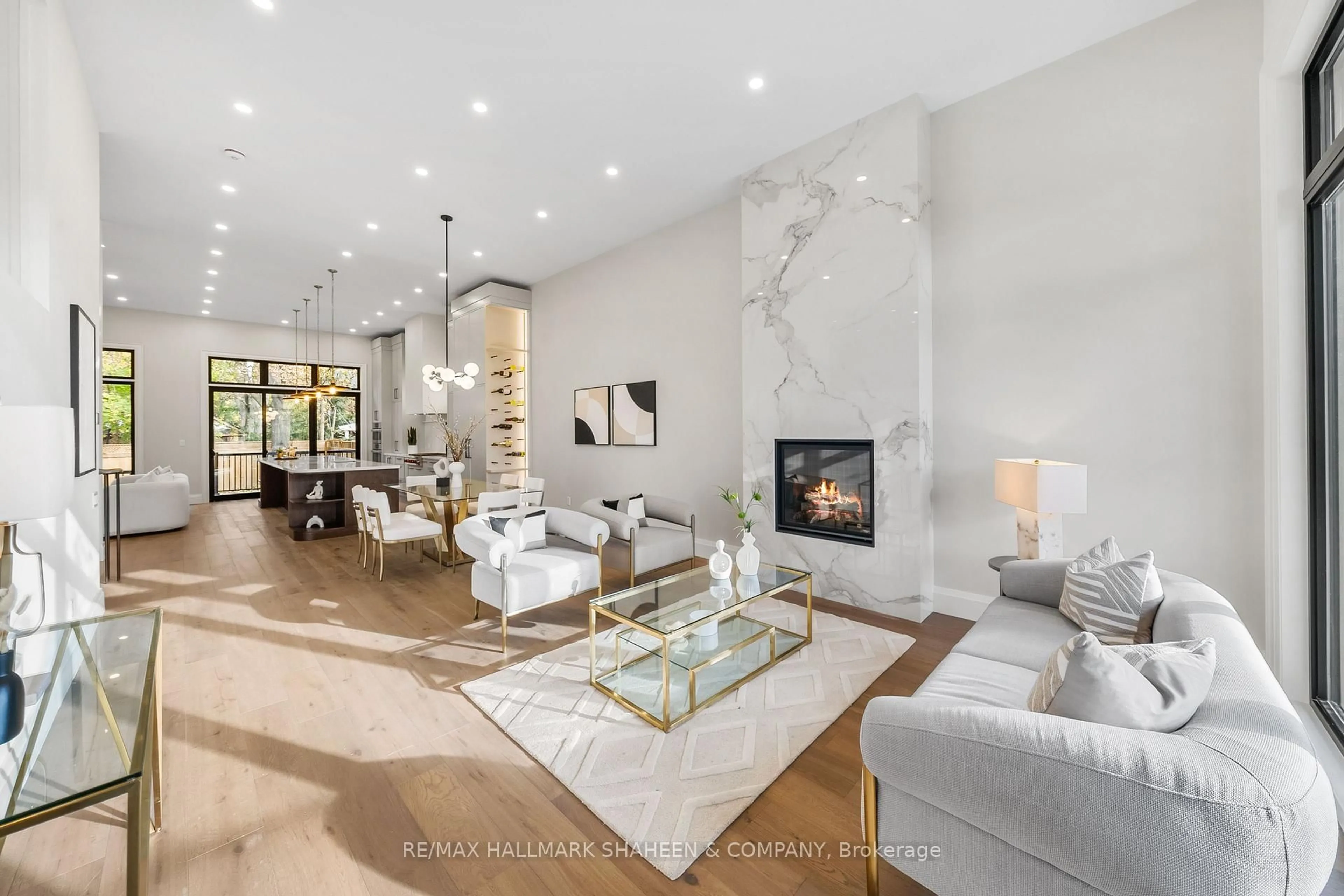 Living room with furniture, ceramic/tile floor for 66 Parkhurst Blvd, Toronto Ontario M4G 2E2
