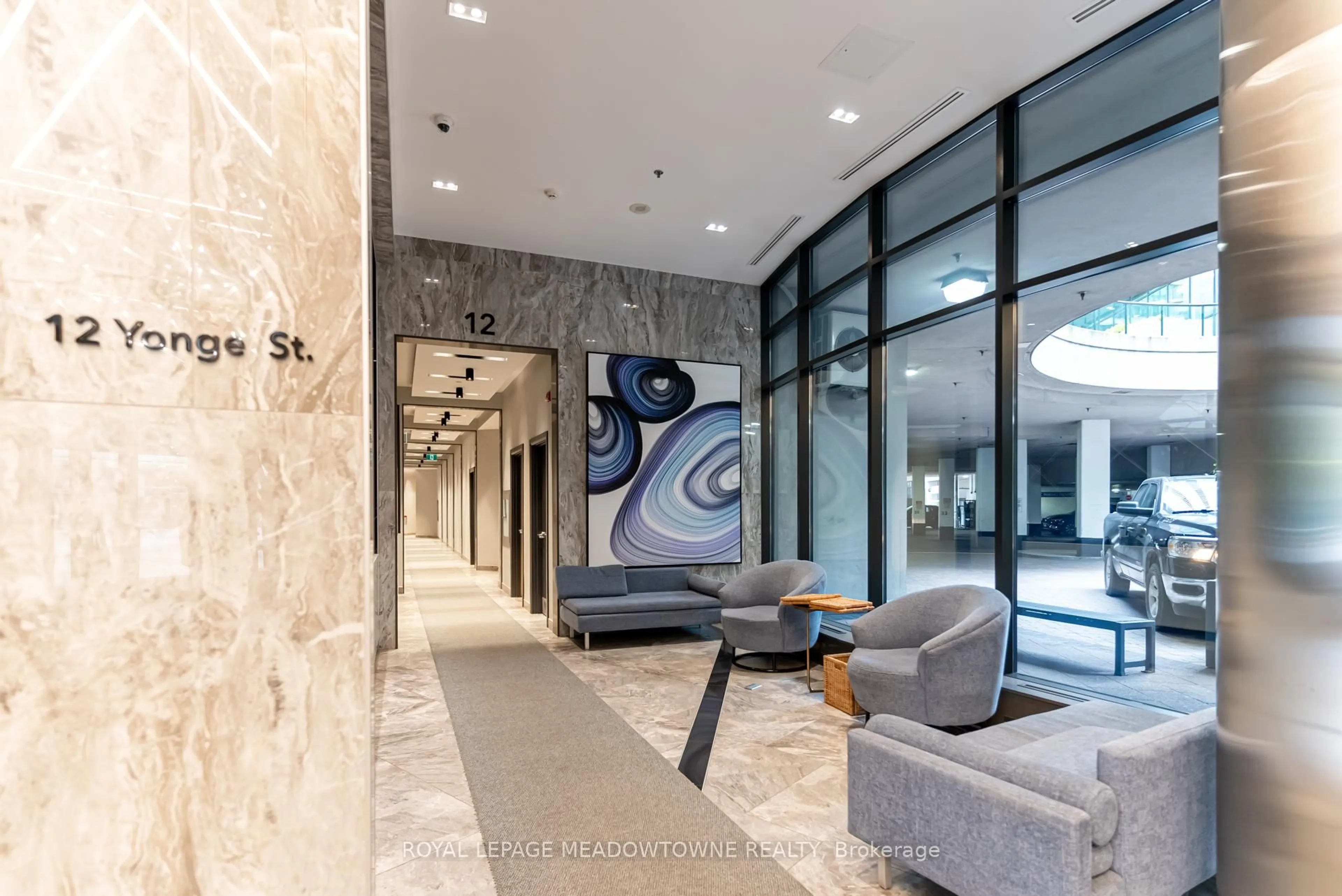 Indoor foyer for 12 Yonge St #1801, Toronto Ontario M5E 1Z9