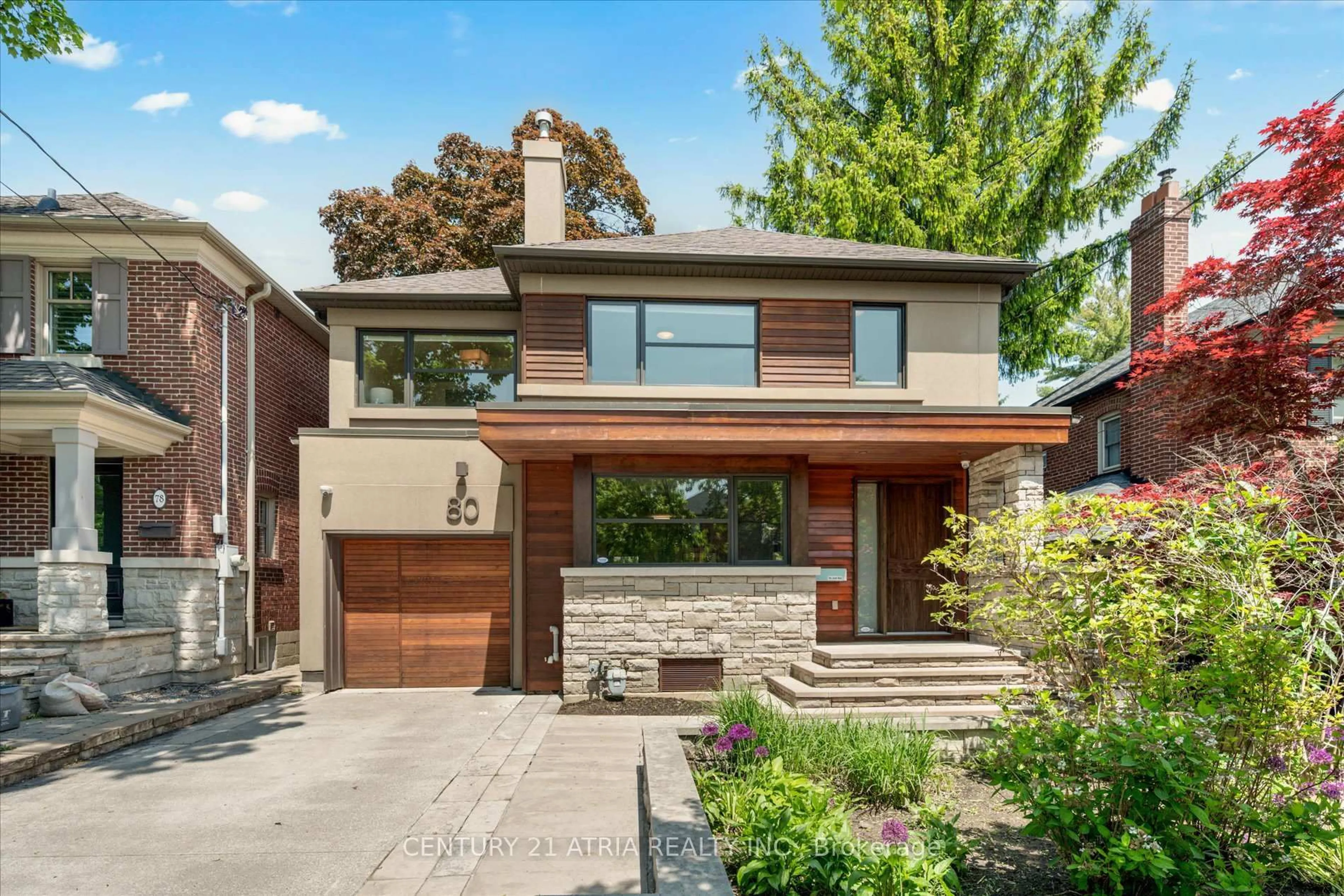 Home with brick exterior material, street for 80 Glenvale Blvd, Toronto Ontario M4G 2V6