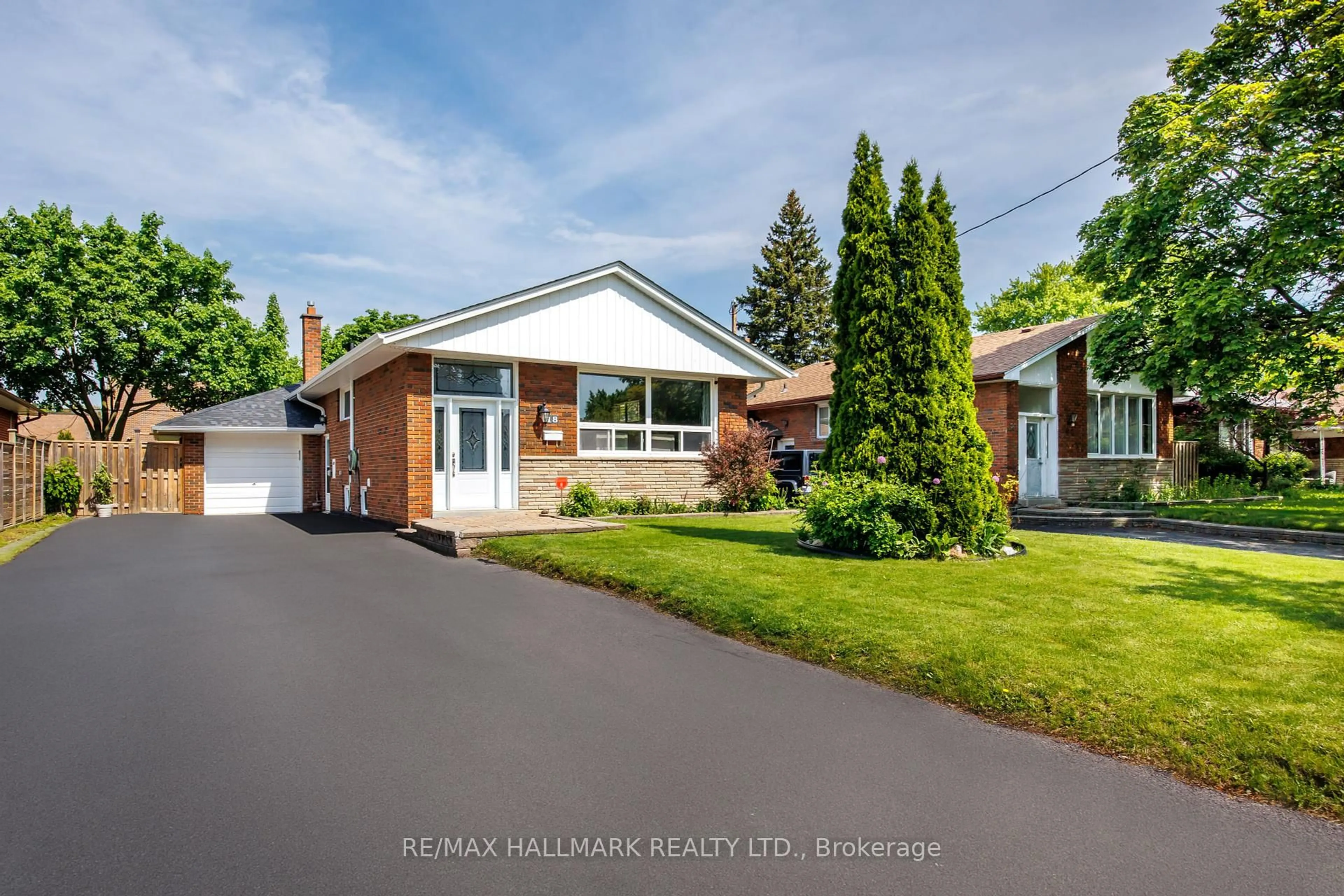 Home with brick exterior material, street for 18 Daleside Cres, Toronto Ontario M4A 2H6