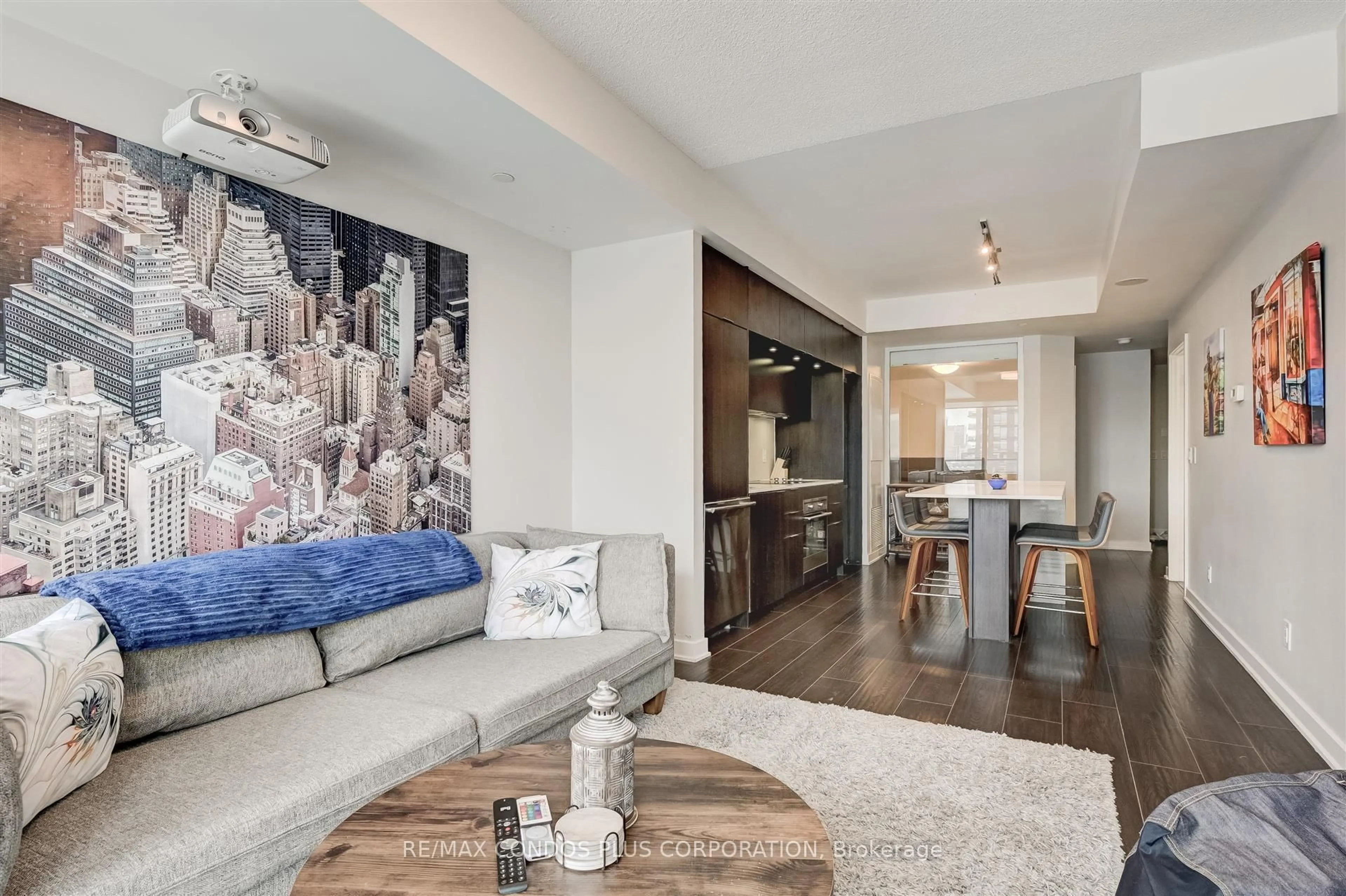 Living room with furniture, unknown for 170 Sumach St #1407, Toronto Ontario M5A 0C3