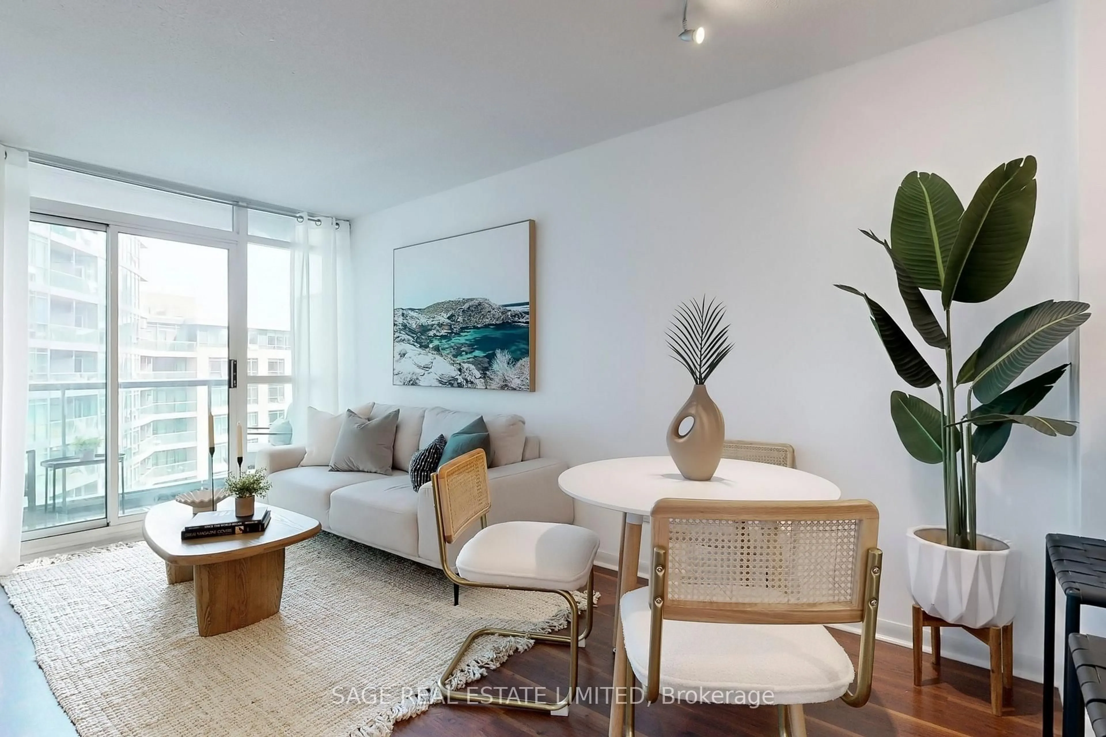 Living room with furniture, unknown for 219 Fort York Blvd #616, Toronto Ontario M5V 1B1