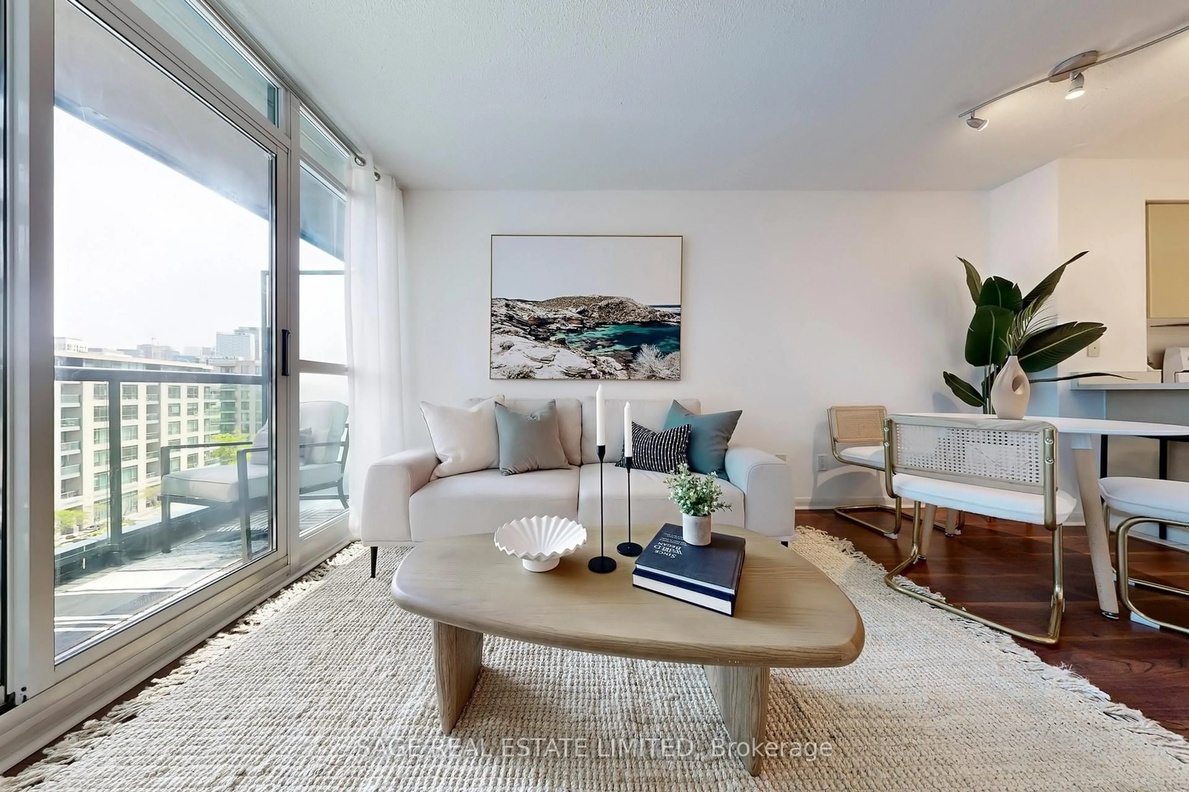 Living room with furniture, unknown for 219 Fort York Blvd #616, Toronto Ontario M5V 1B1