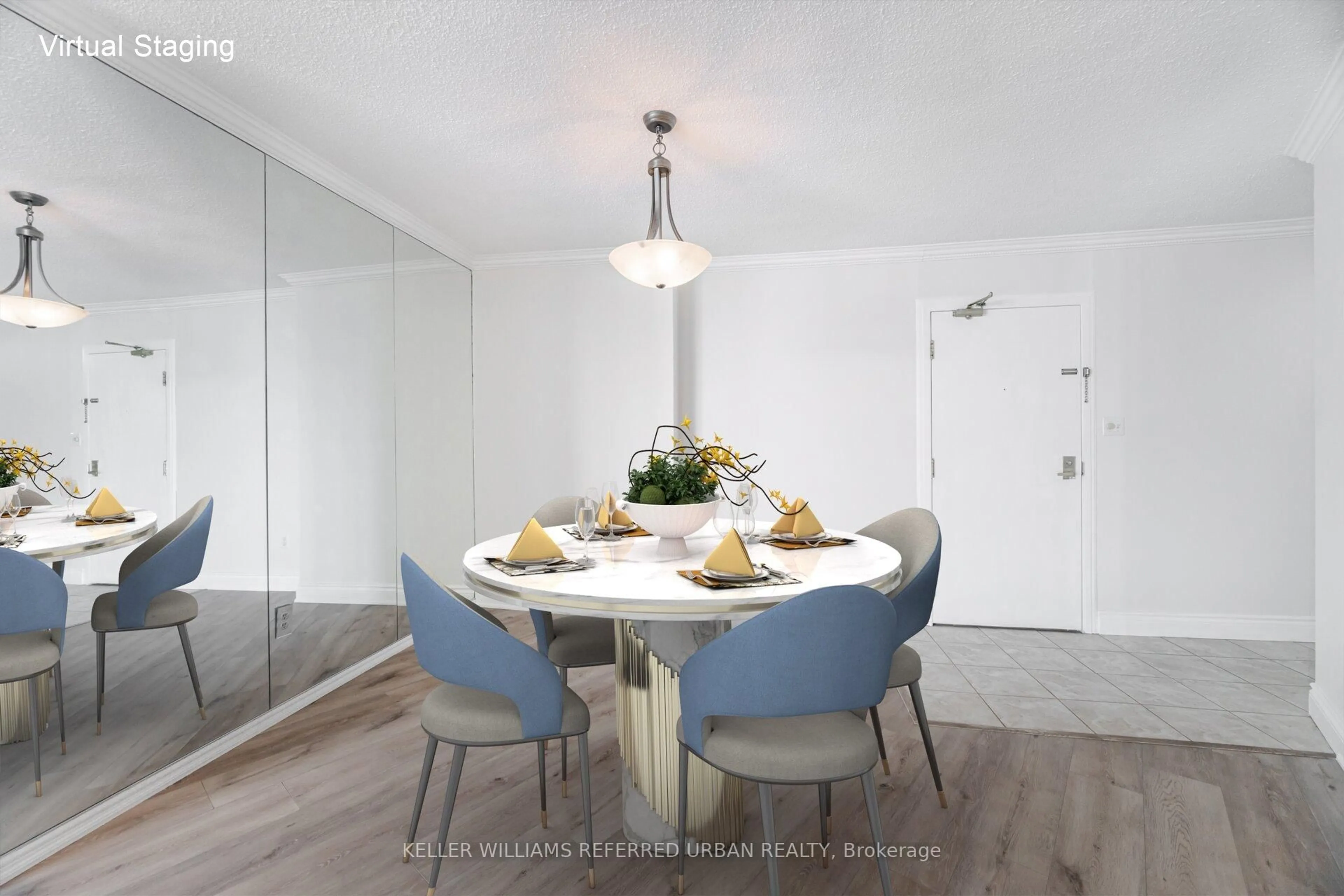 Dining room, wood/laminate floor for 270 Queens Quay N/A #2008, Toronto Ontario M5J 2N4