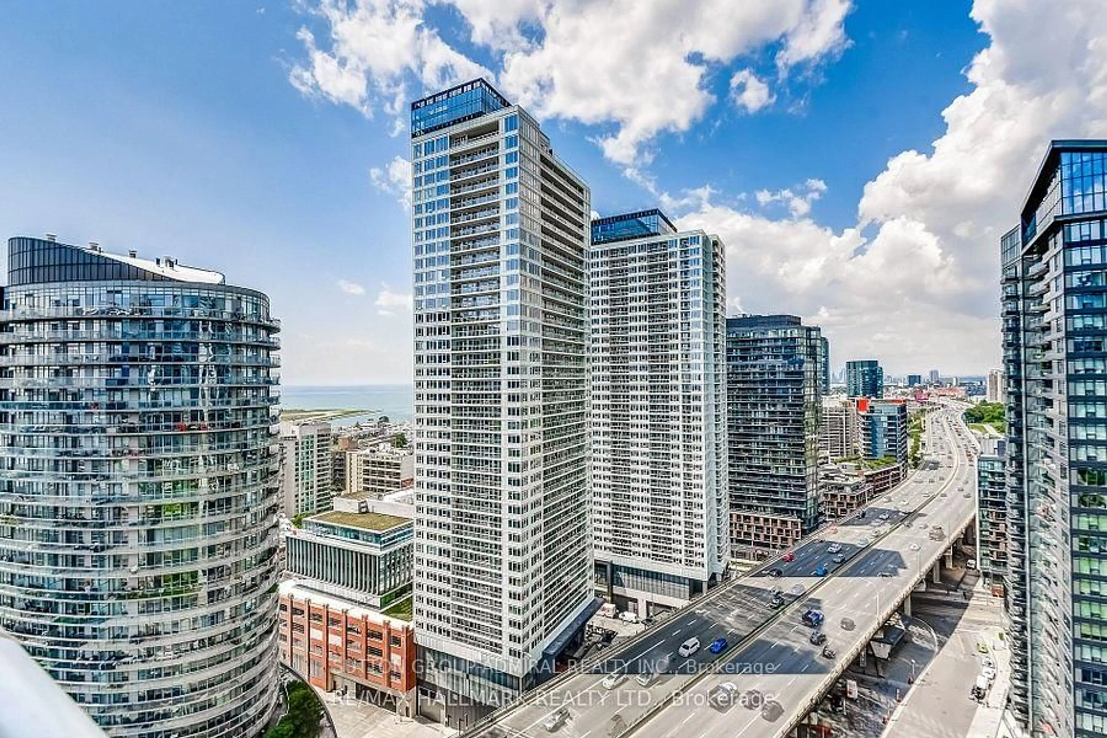 A pic from outside/outdoor area/front of a property/back of a property/a pic from drone, city buildings view from balcony for 75 Queens Wharf Rd #1709, Toronto Ontario M5V 0J8