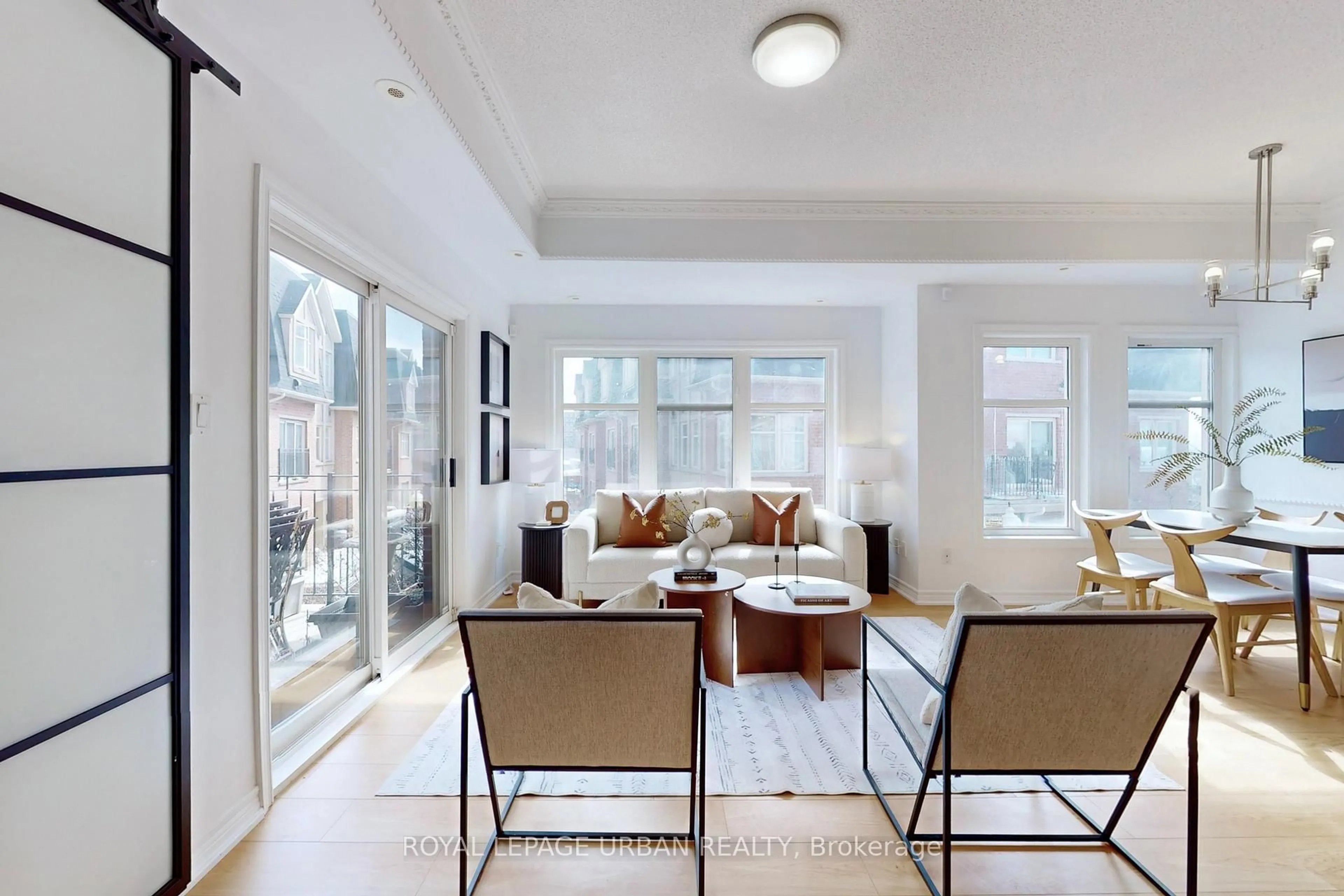 Living room with furniture, unknown for 1837 Eglinton Ave #235, Toronto Ontario M4A 2Y4