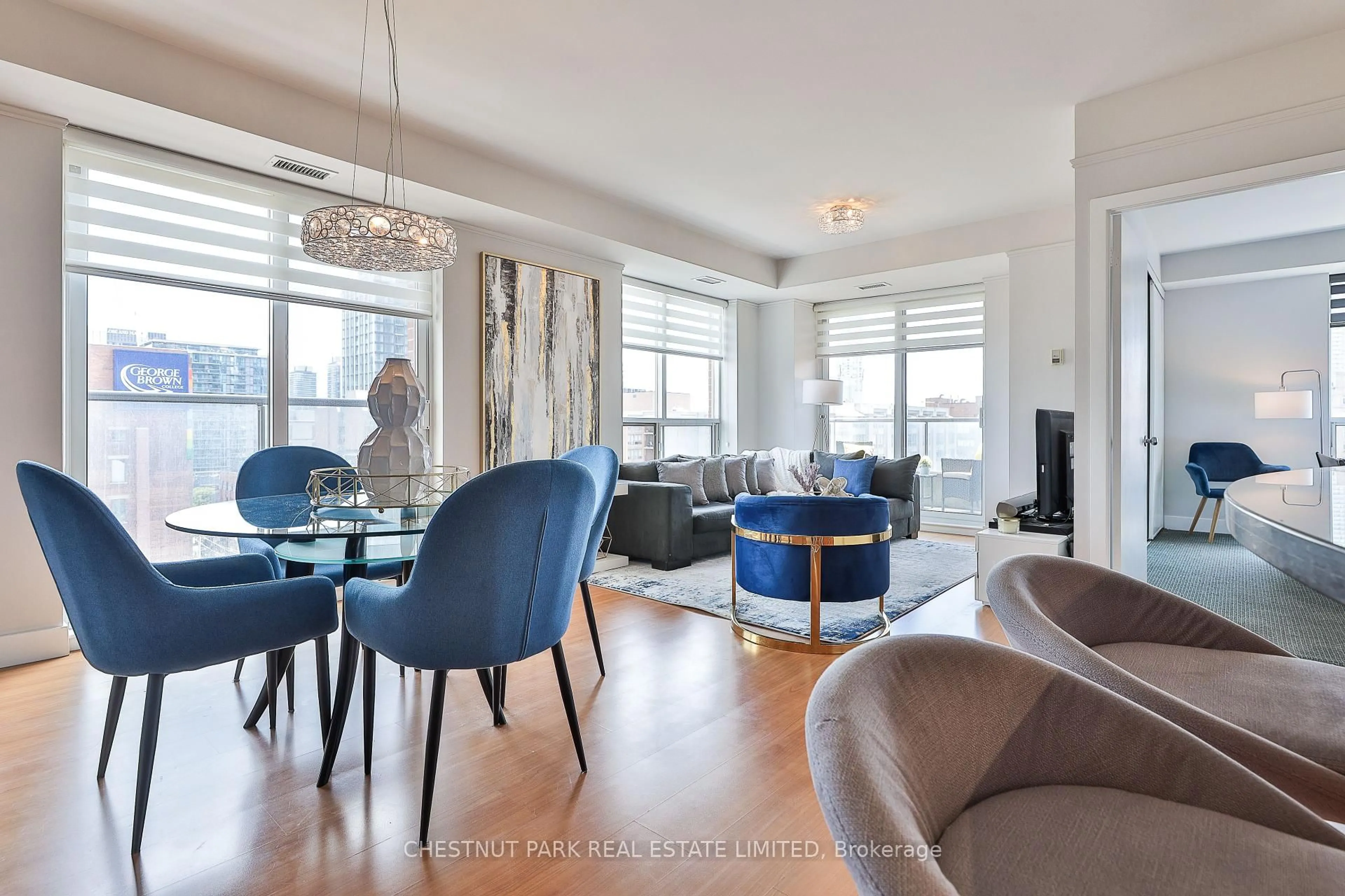 Living room with furniture, unknown for 168 King St #805, Toronto Ontario M5A 4S4