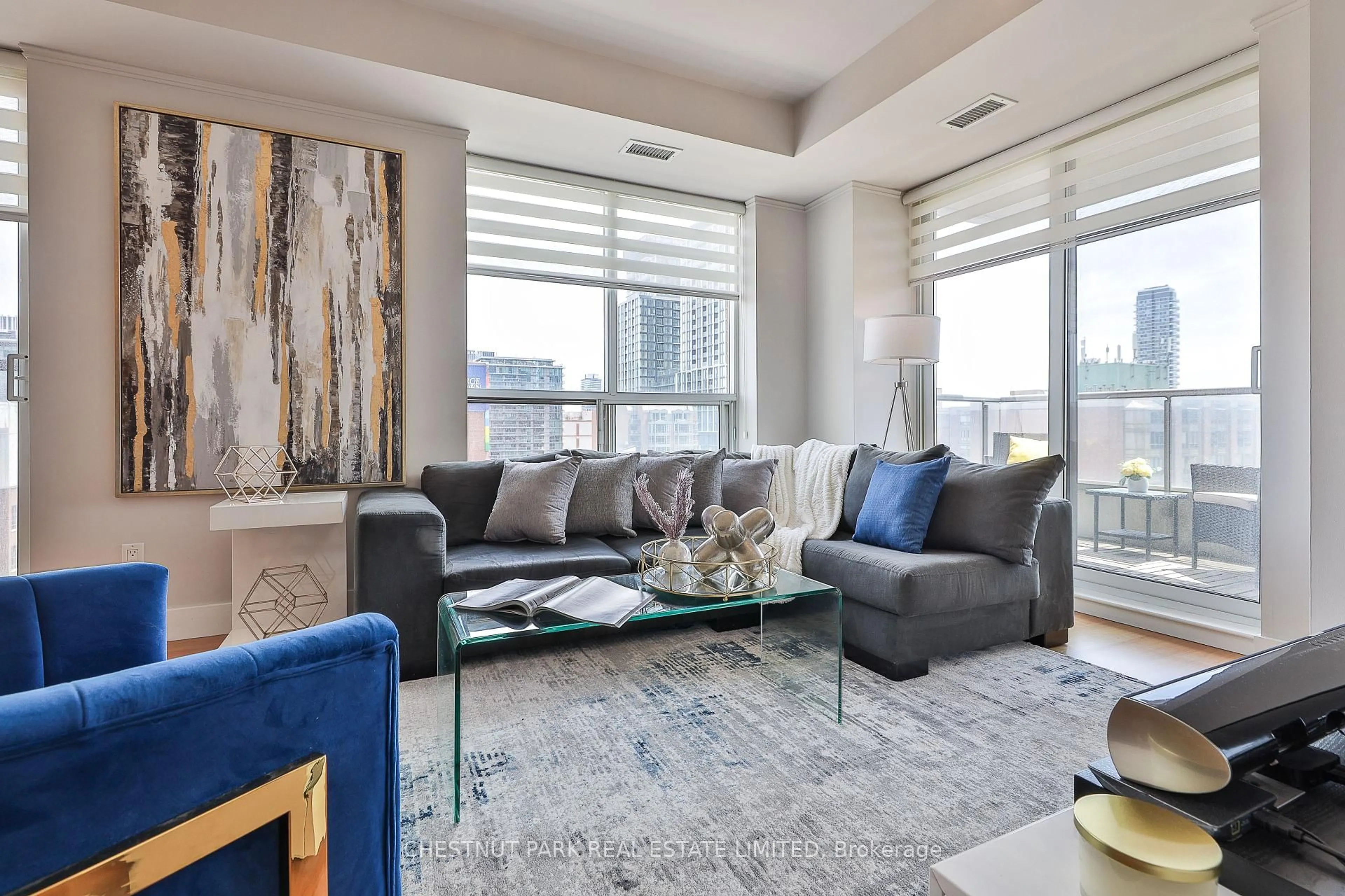 Living room with furniture, unknown for 168 King St #805, Toronto Ontario M5A 4S4