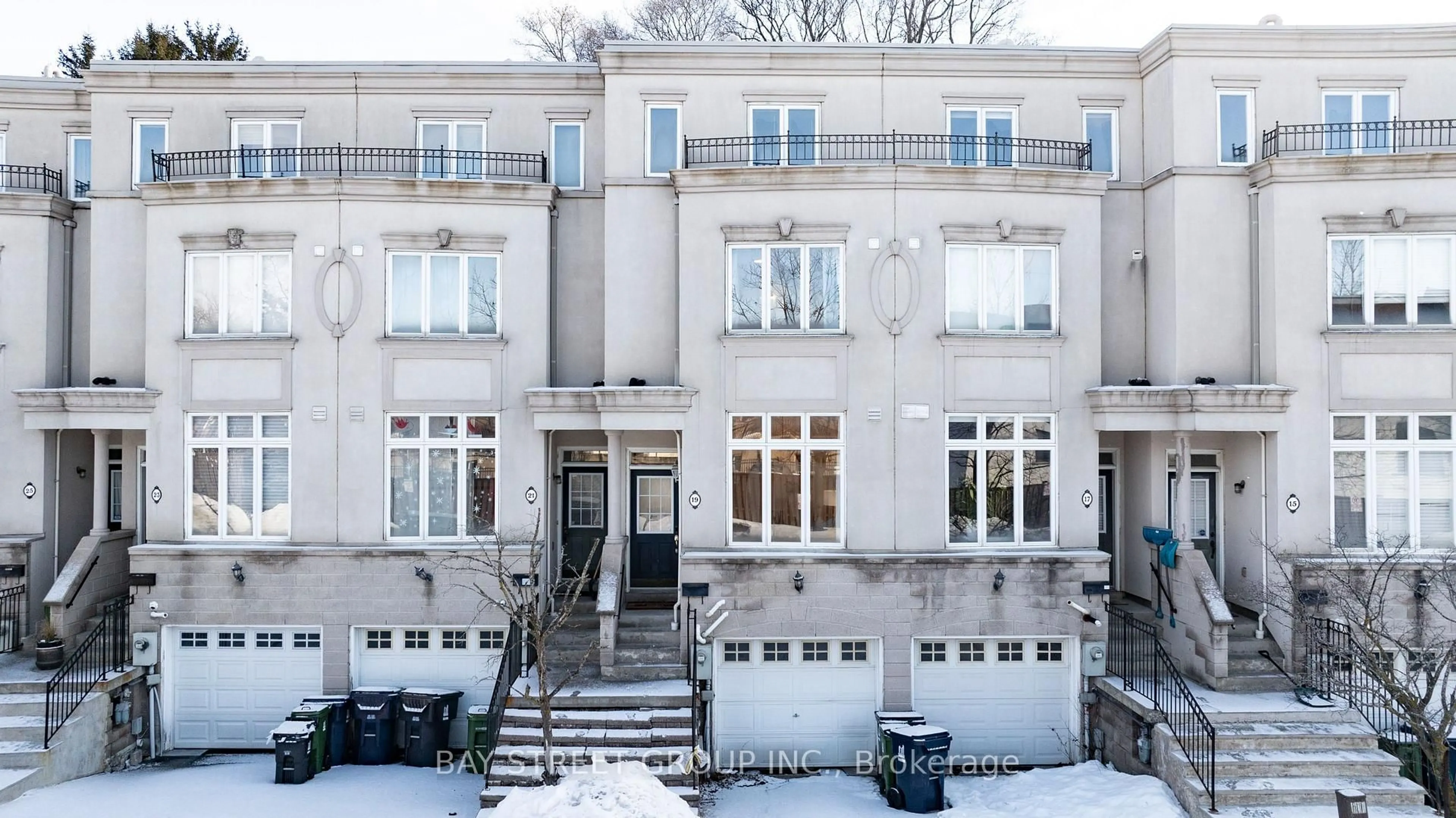 Home with brick exterior material, street for 19 English Garden Way, Toronto Ontario M2M 4M4