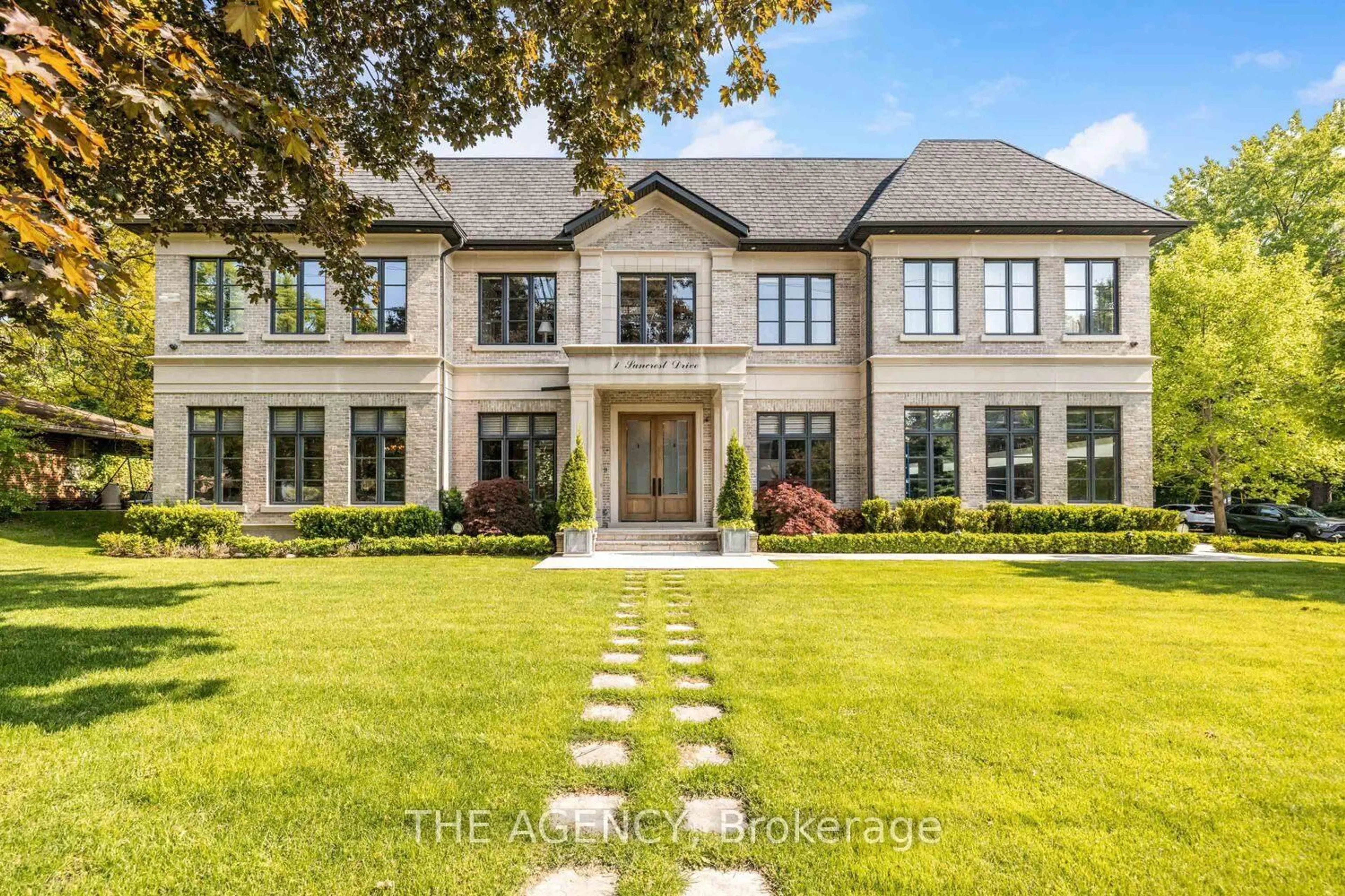 Home with brick exterior material, street for 1 Suncrest Dr, Toronto Ontario M3C 2L1