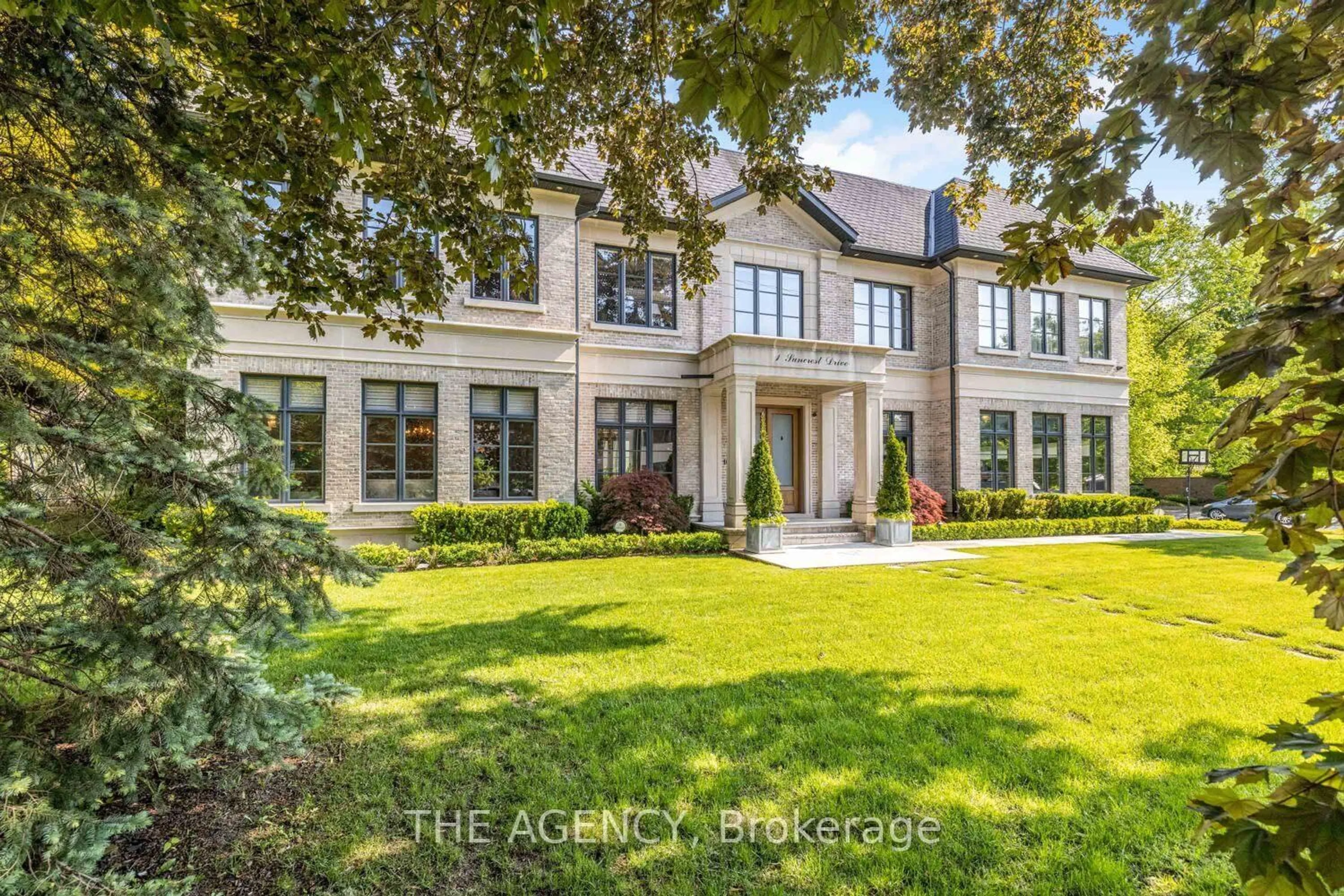 Home with brick exterior material, street for 1 Suncrest Dr, Toronto Ontario M3C 2L1