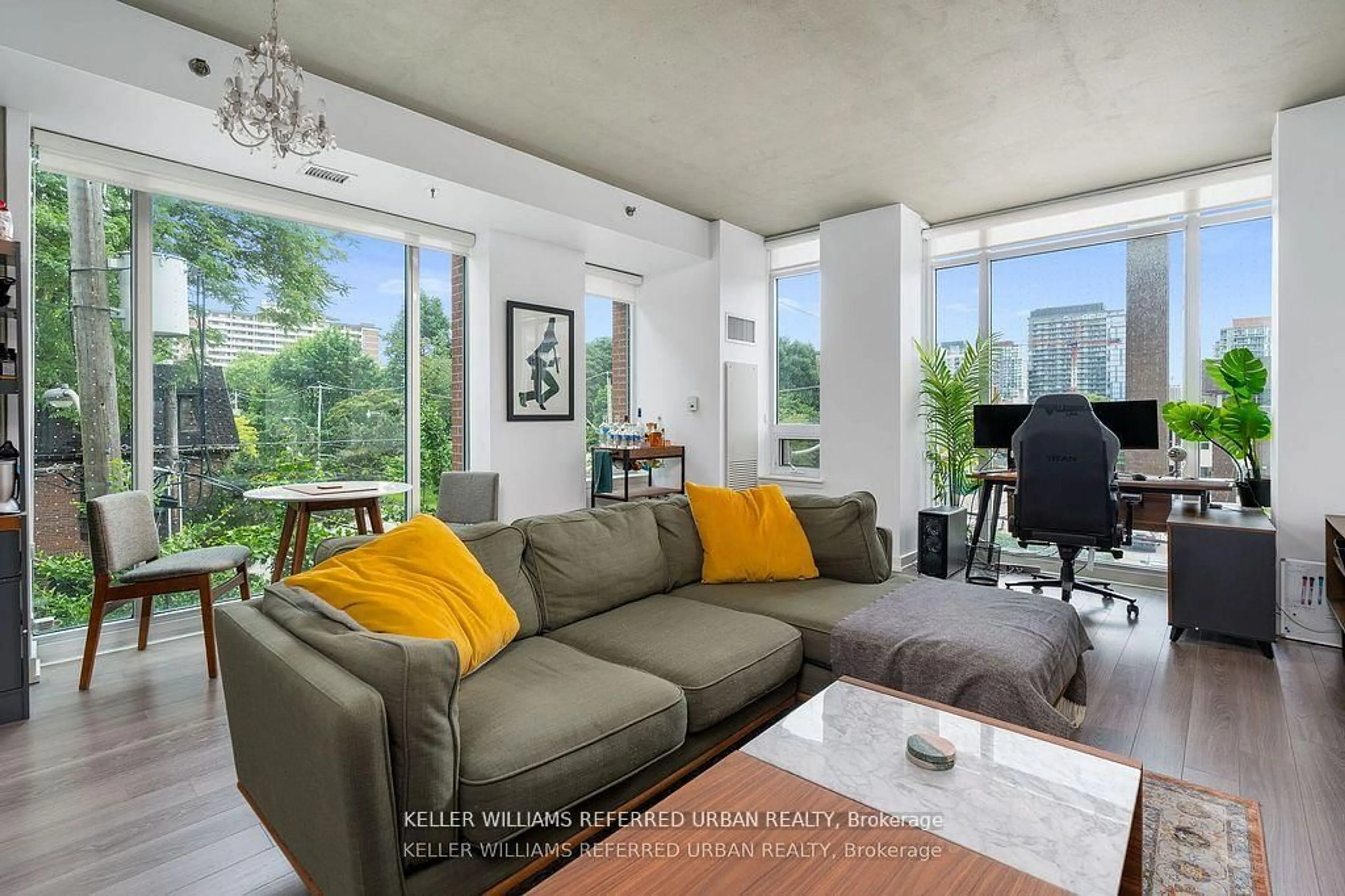 Living room with furniture, unknown for 220 George St #301, Toronto Ontario M5A 2N1