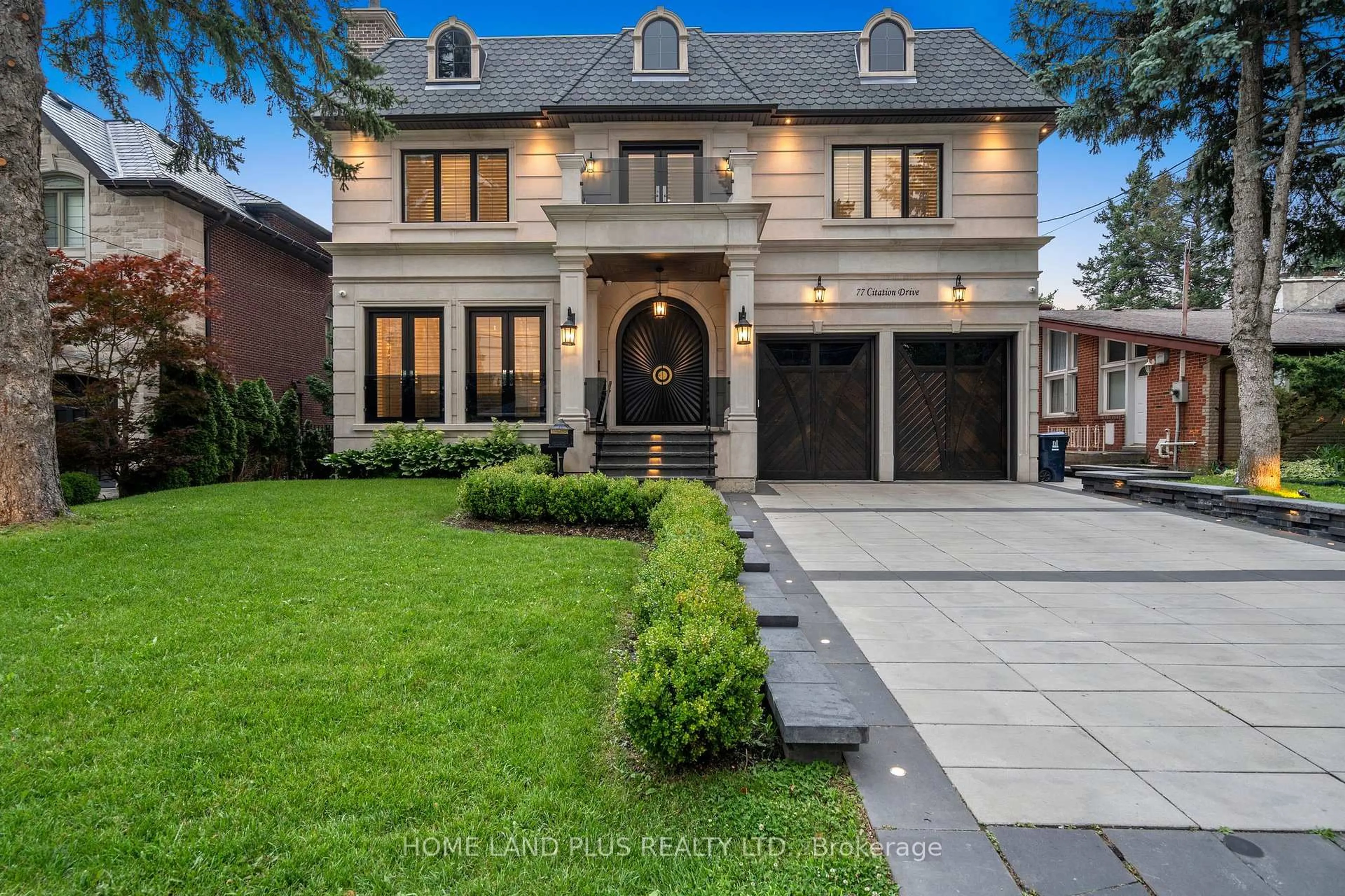 Home with brick exterior material, street for 77 Citation Dr, Toronto Ontario M2K 1S9