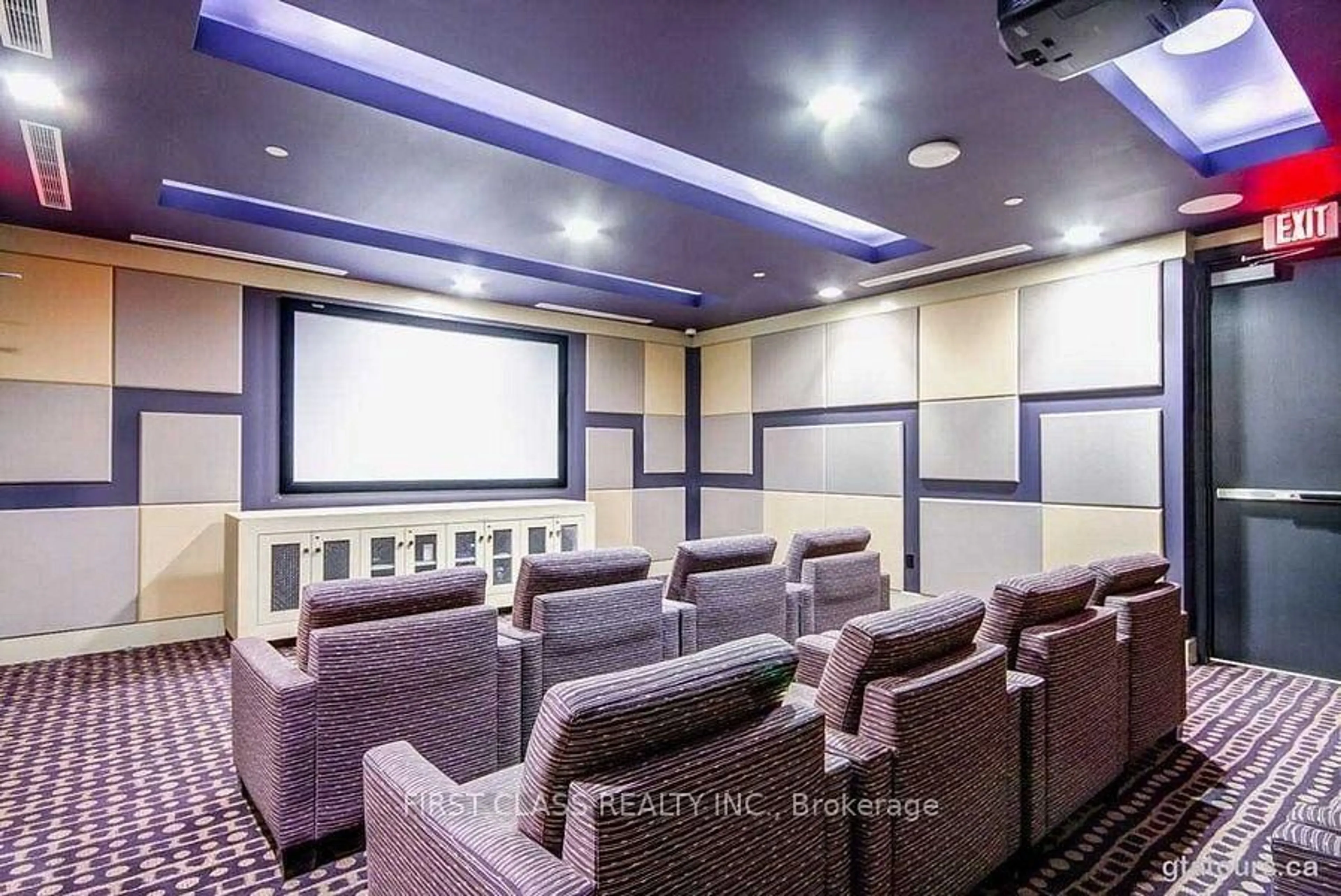 Home theater for 18 Graydon Hall Dr #2006, Toronto Ontario M3A 0A4