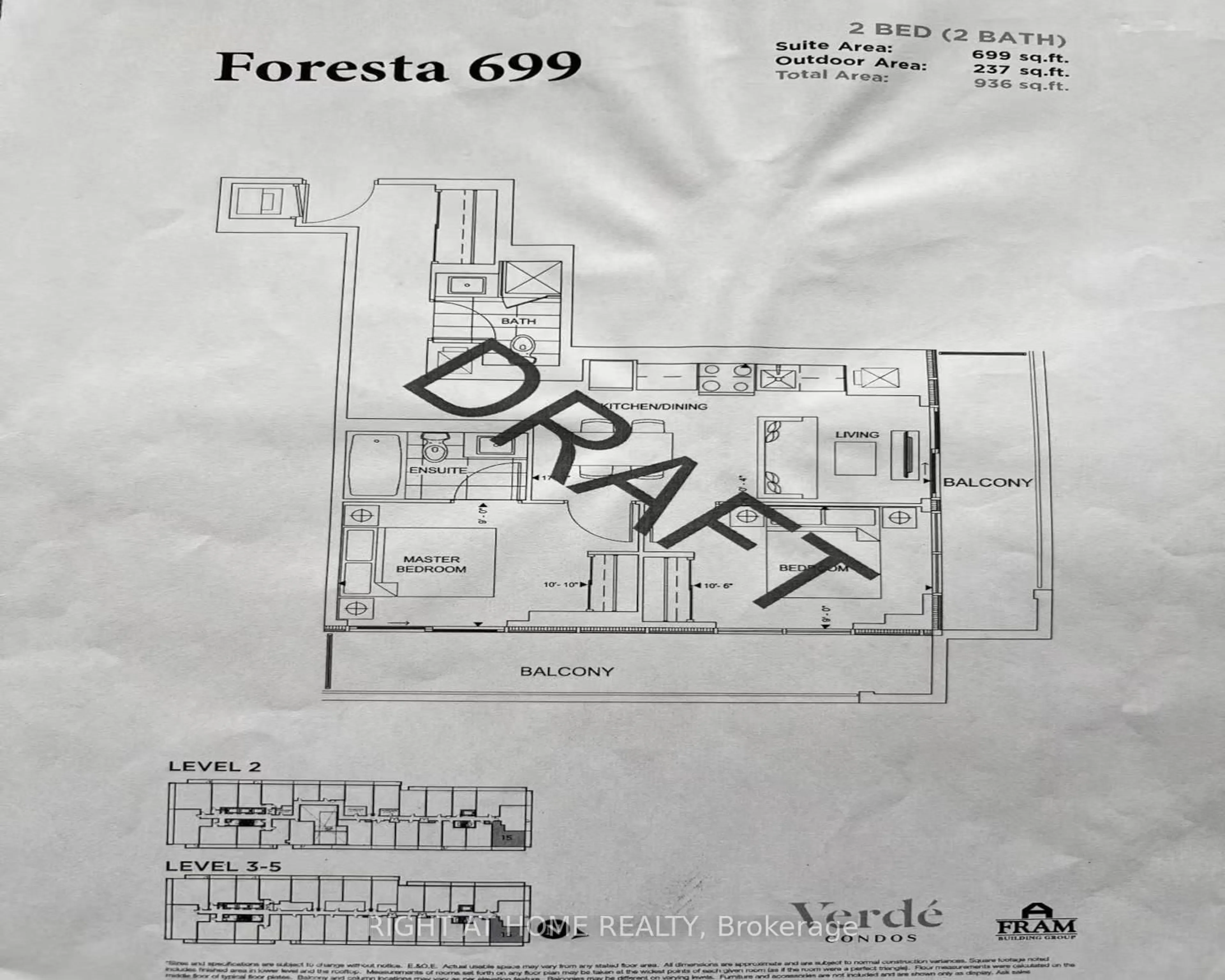 Floor plan for 188 Fairview Mall Dr #515, Toronto Ontario M2J 0H7