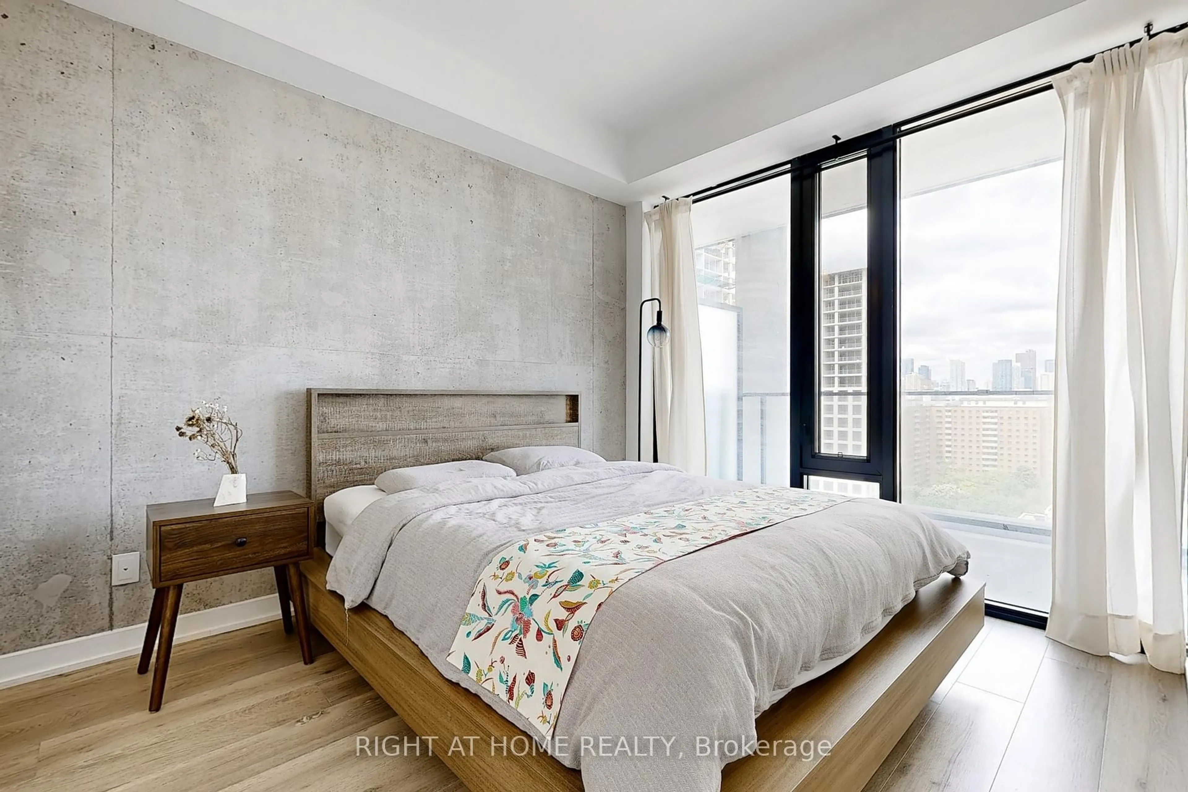 Bedroom with bed, unknown for 55 Ontario St #1601, Toronto Ontario M5A 0T8