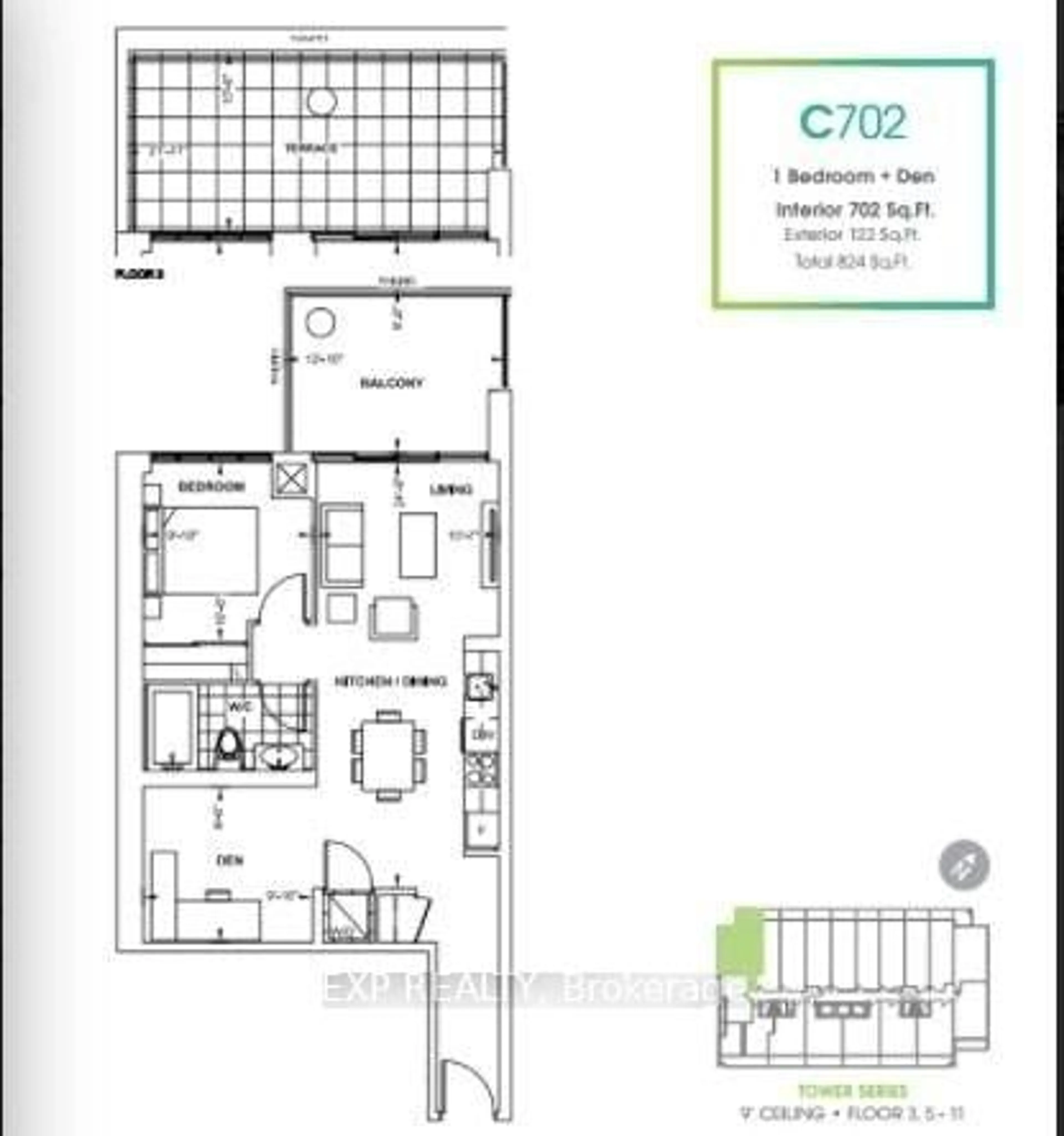 Floor plan for 330 Richmond St #606, Toronto Ontario M5V 1X2