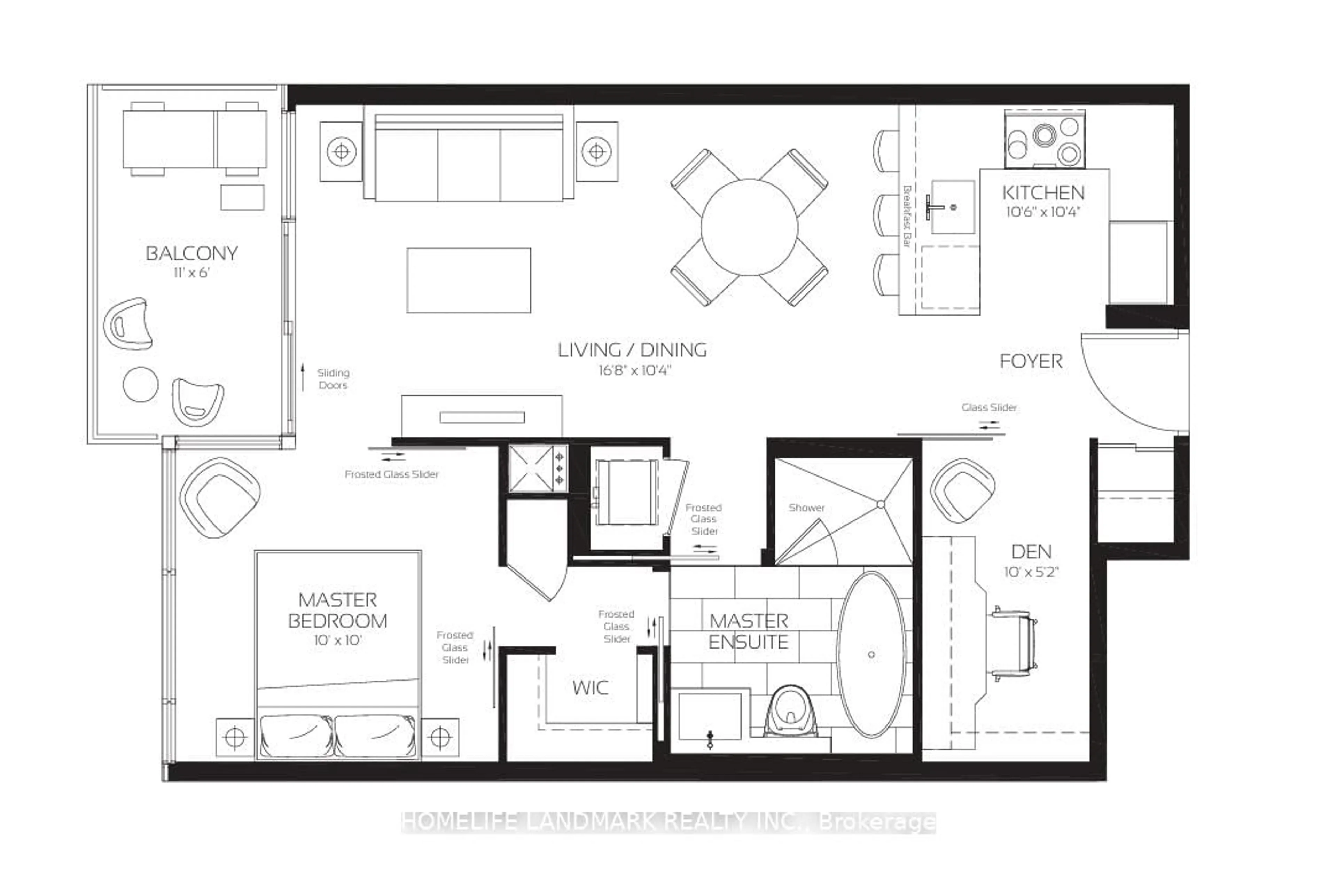 Floor plan for 488 University Ave #2311, Toronto Ontario M5G 0C1