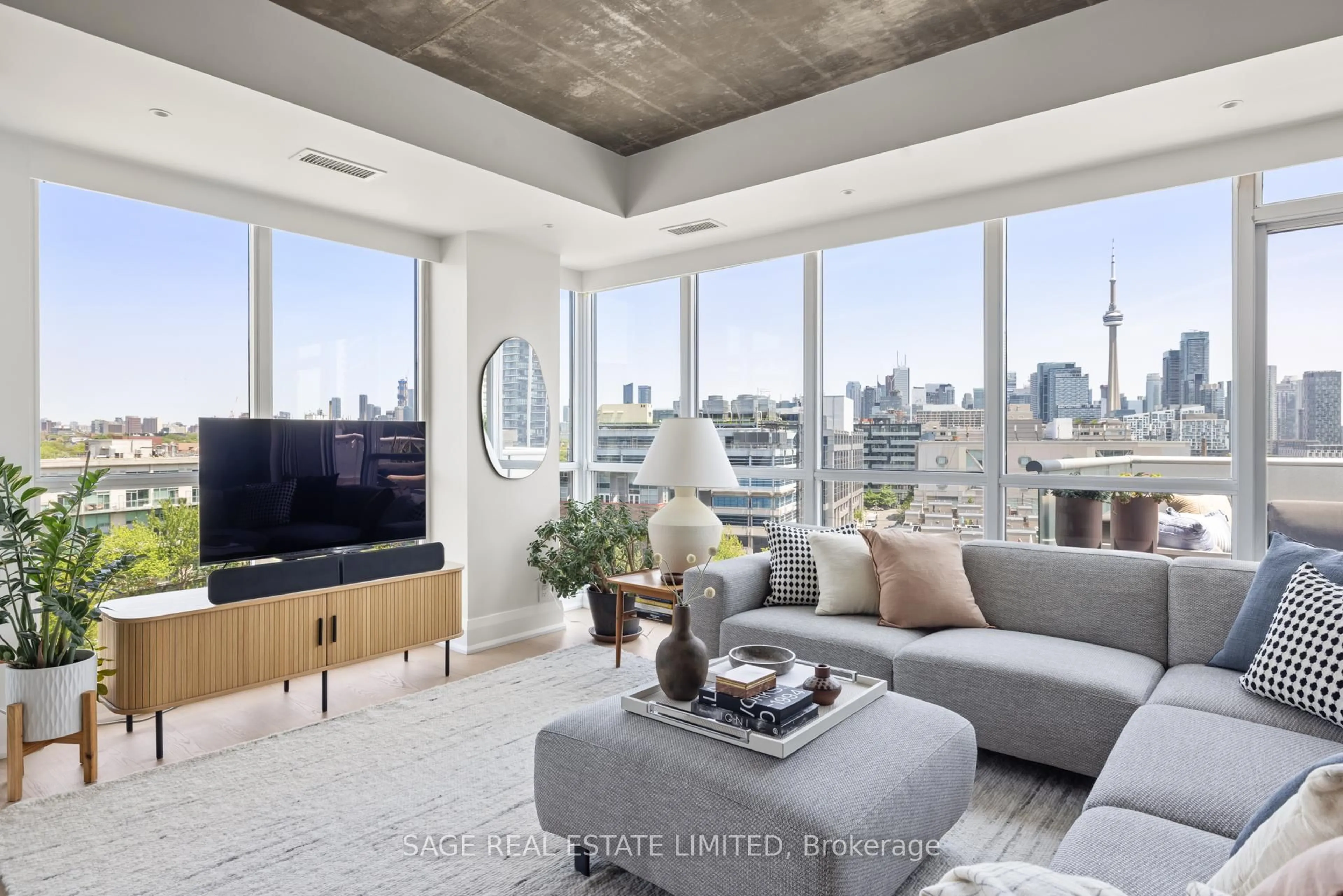 Living room with furniture, unknown for 1 Shaw St #912, Toronto Ontario M6K 0A1