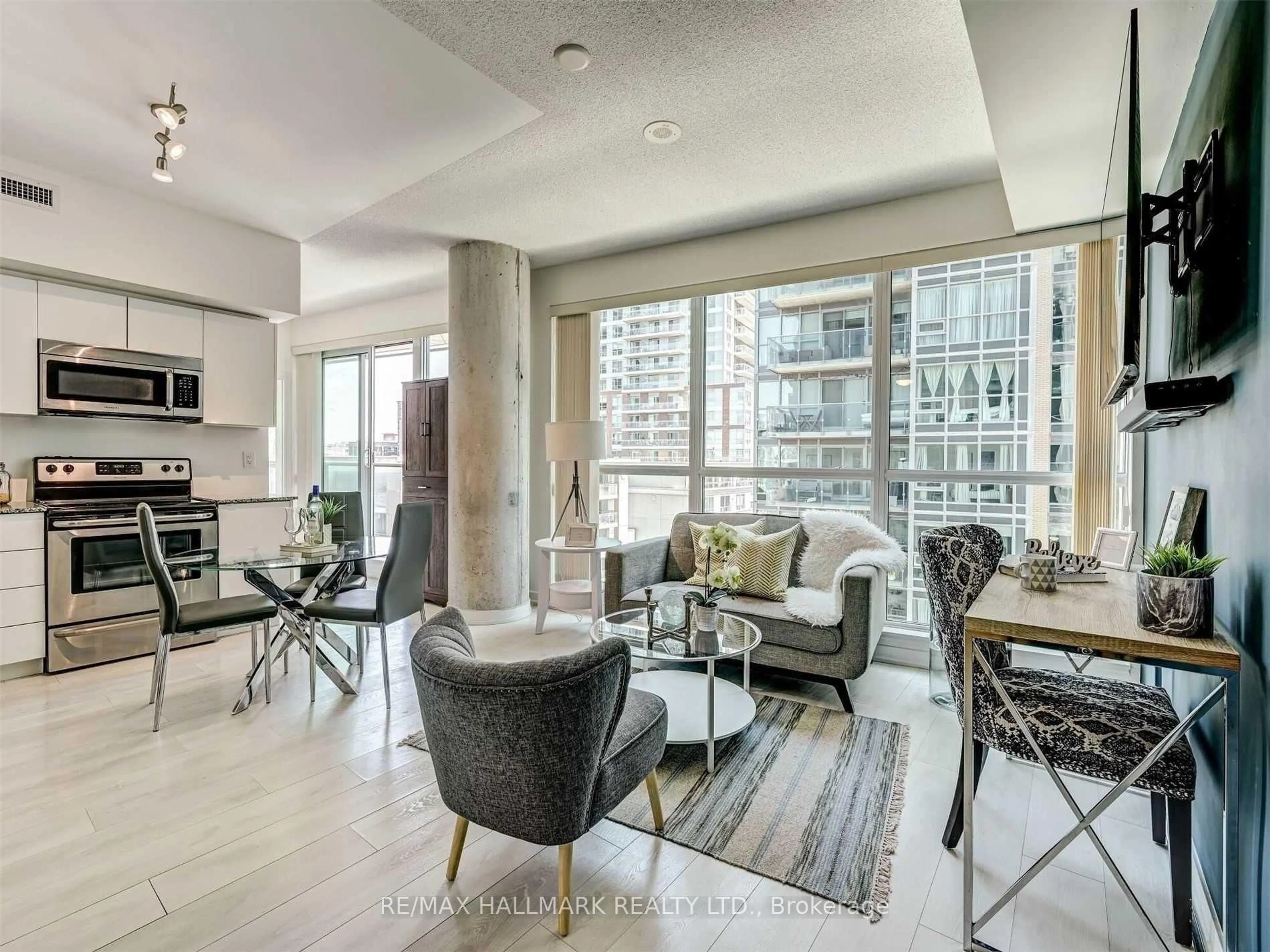 Living room with furniture, unknown for 150 East Liberty St #704, Toronto Ontario M6K 3R5