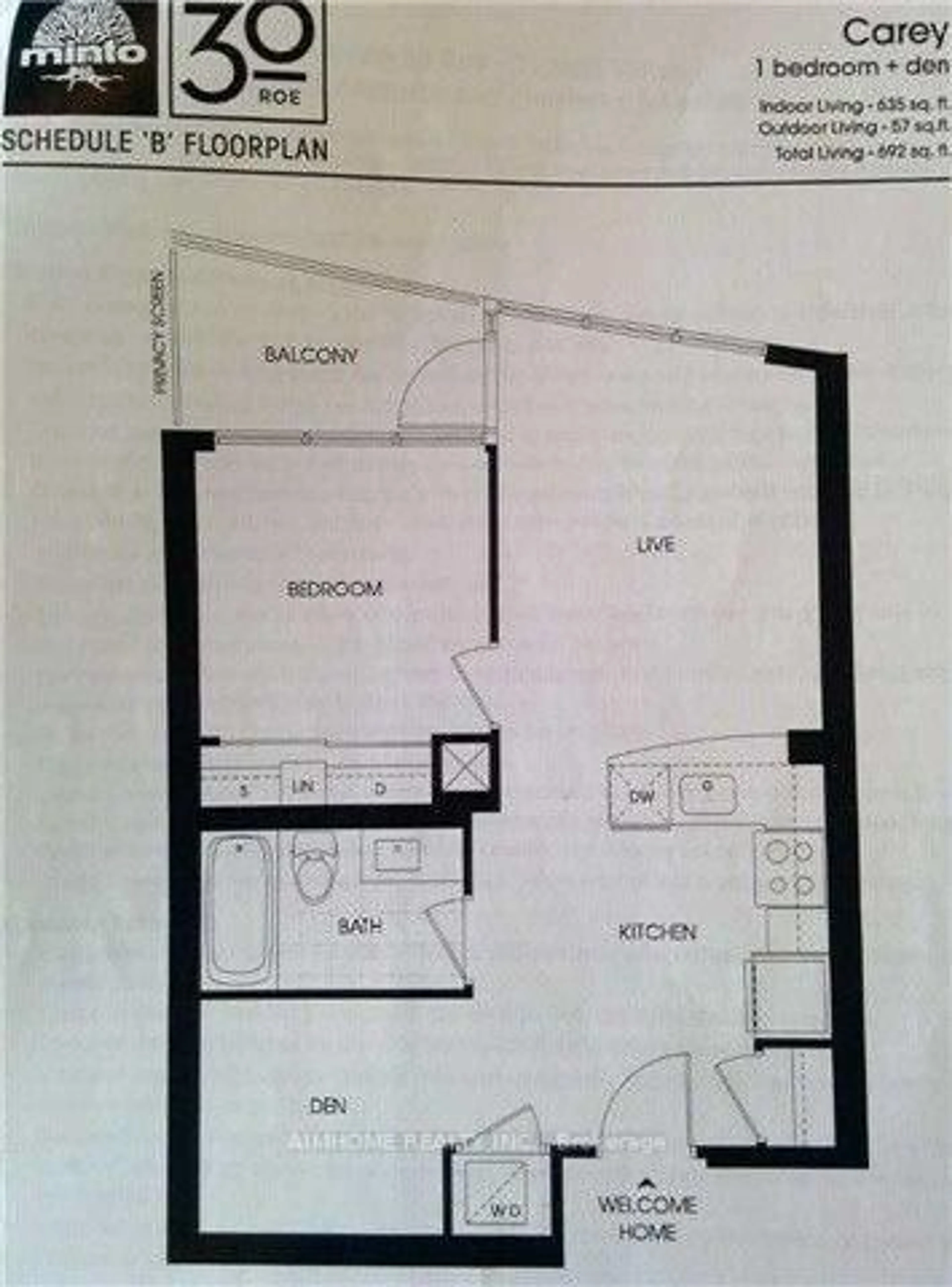 Floor plan for 30 Roehampton Ave #2101, Toronto Ontario M4P 0B9
