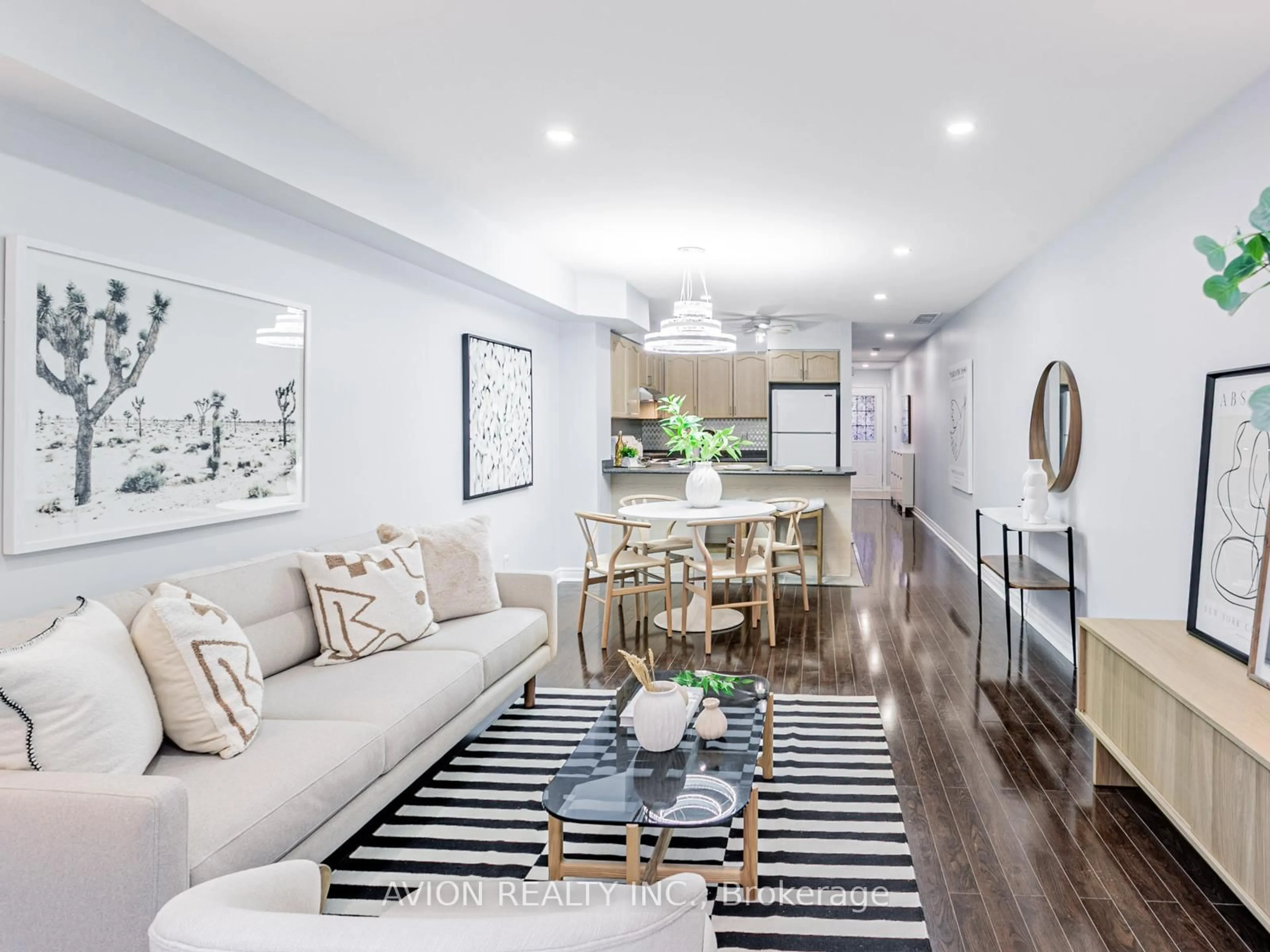 Living room with furniture, unknown for 45 Cedarcroft Blvd #11, Toronto Ontario M2R 3Y2