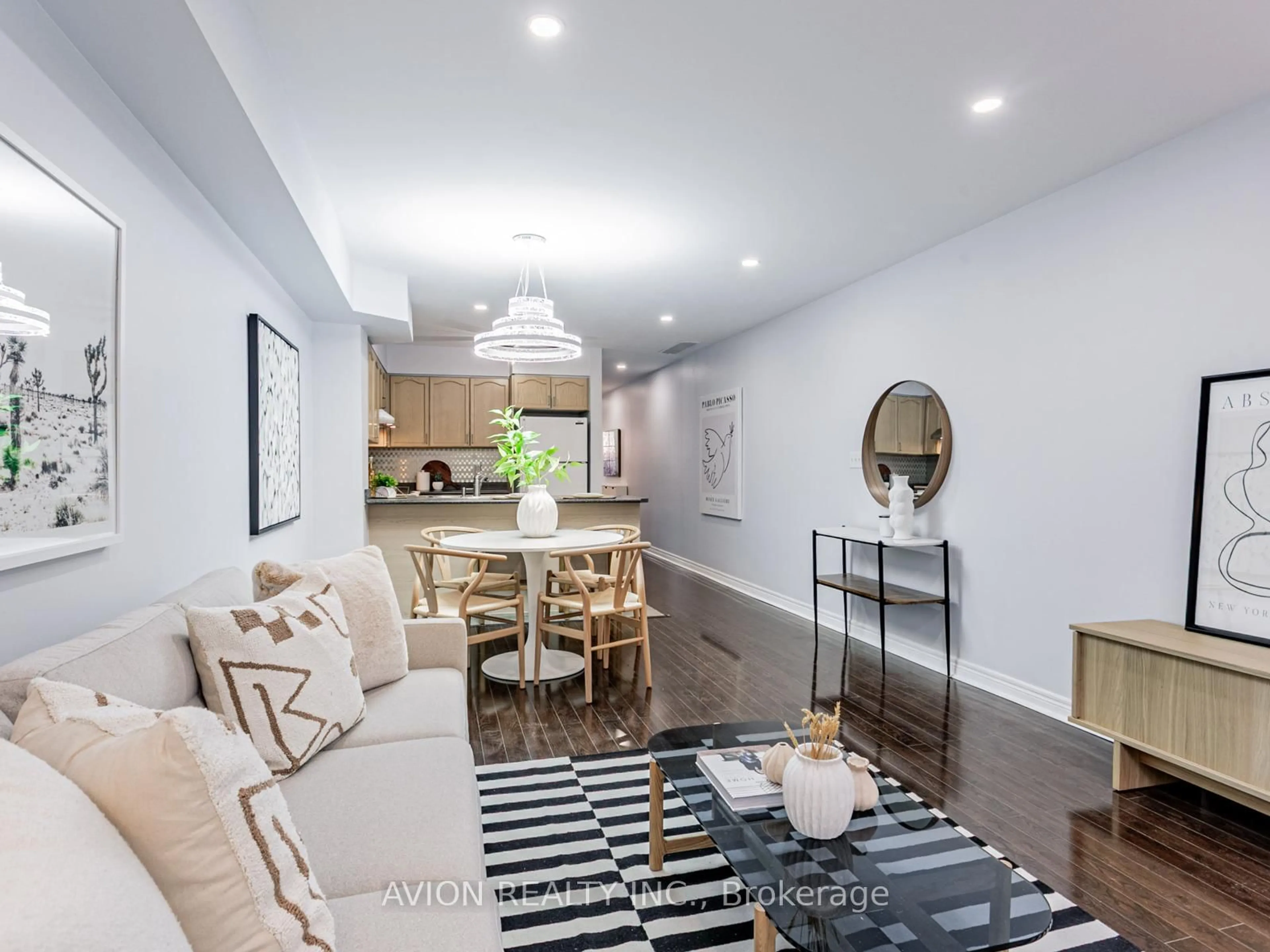 Living room with furniture, unknown for 45 Cedarcroft Blvd #11, Toronto Ontario M2R 3Y2